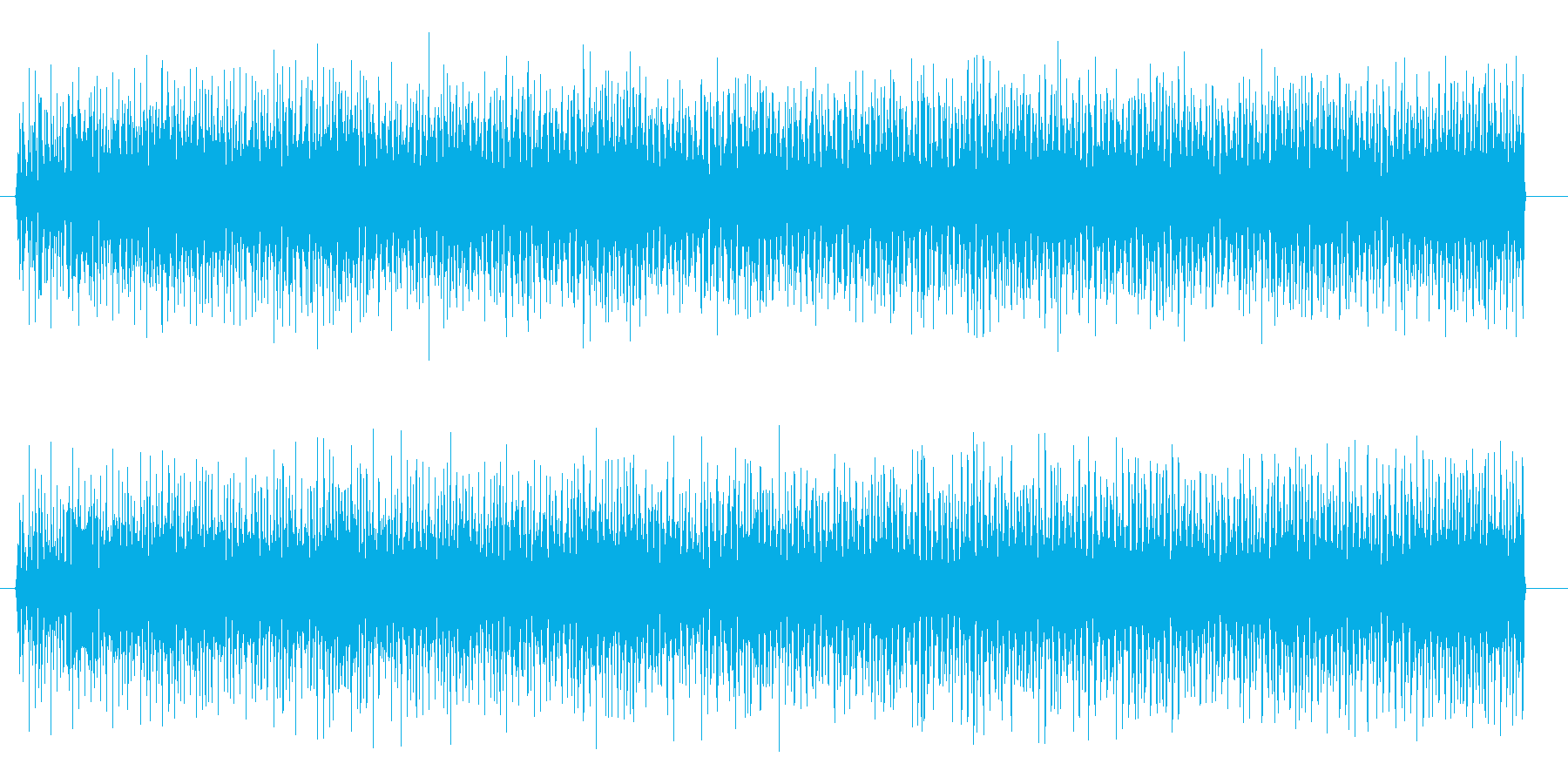 ビリビリビリ 感電する演出のときの音、…の再生済みの波形