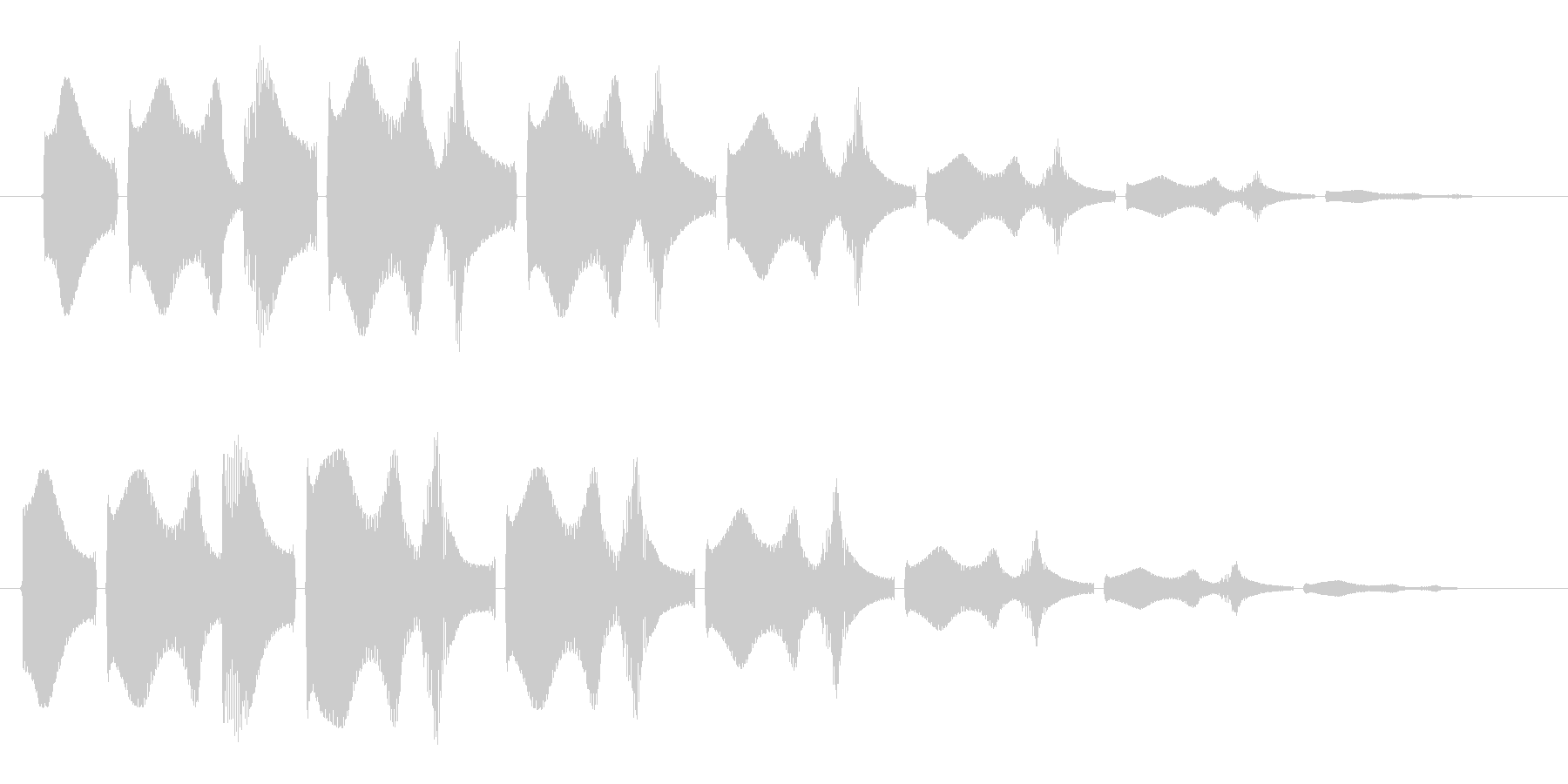 ワープするときに聞こえる音の未再生の波形