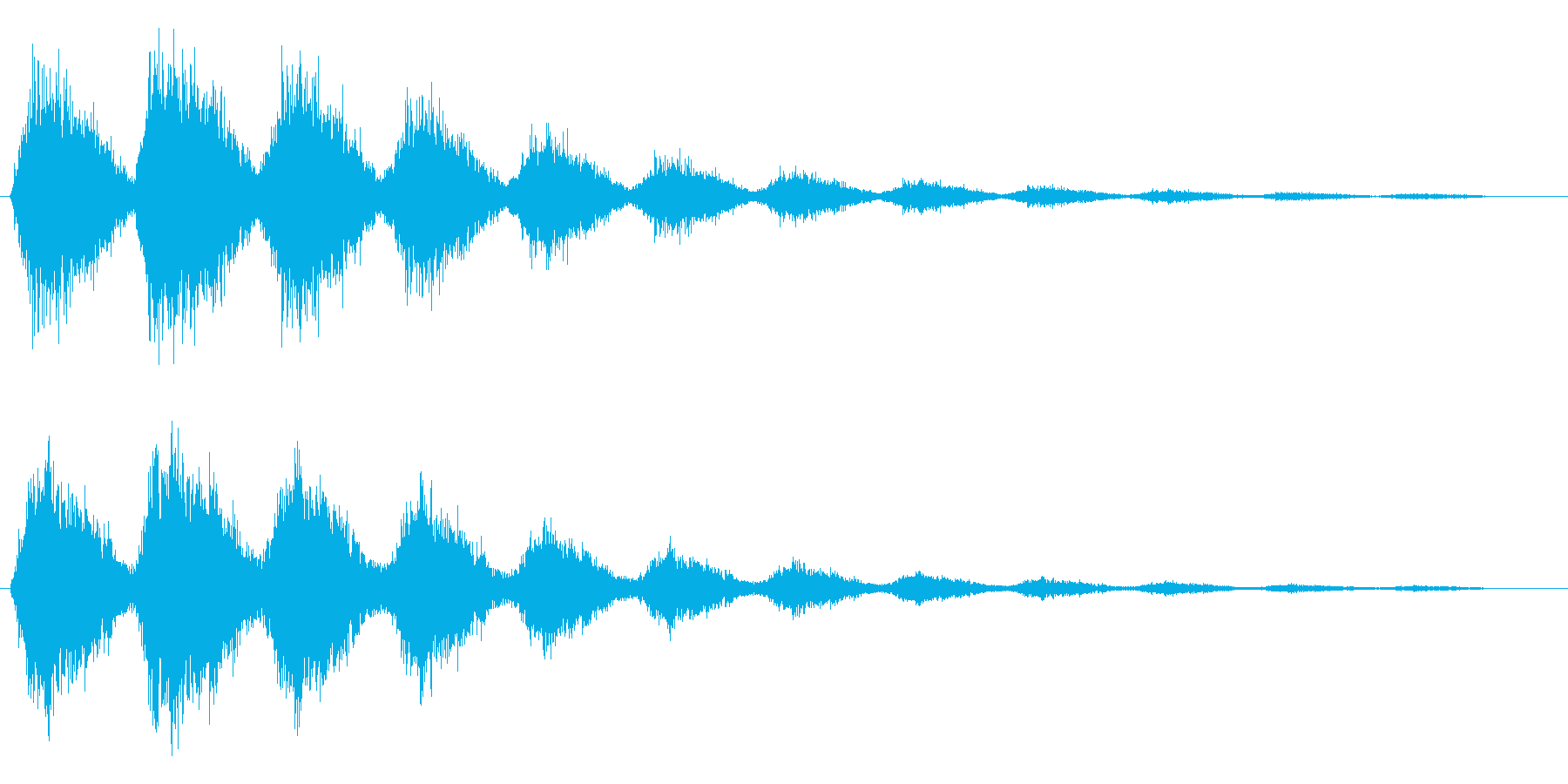 ピシャシャシャ(閃光が走った効果音)の再生済みの波形