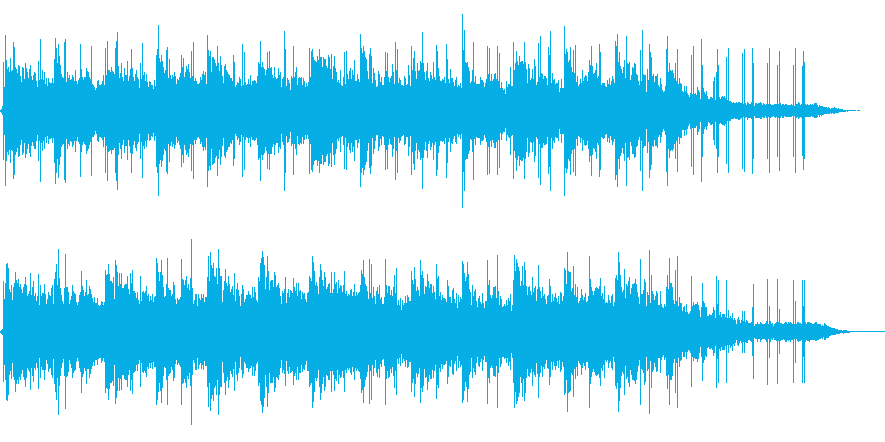温かみのあるイメージのBGMの再生済みの波形