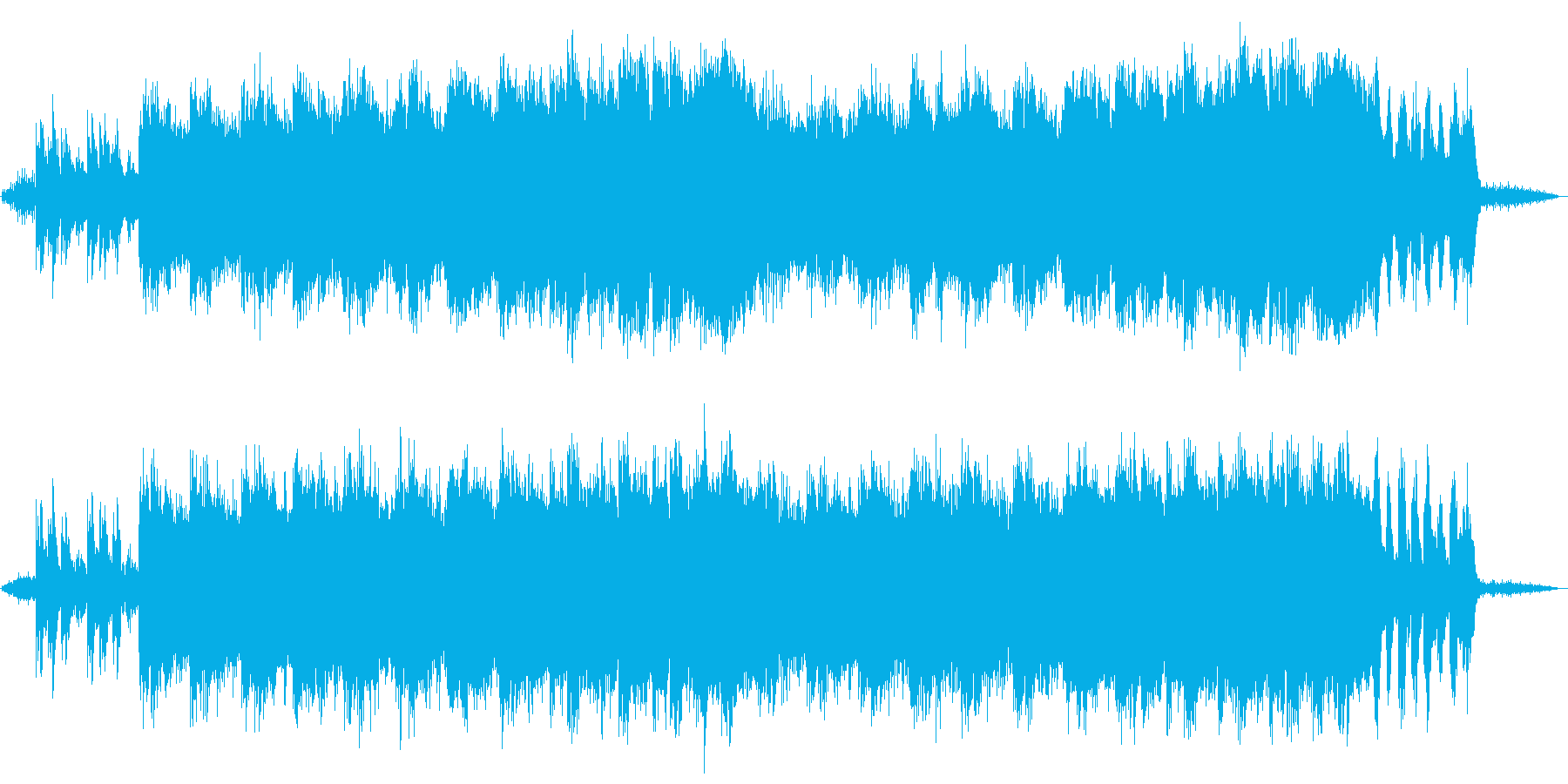 自然を感じるリラクゼーションミュージックの再生済みの波形