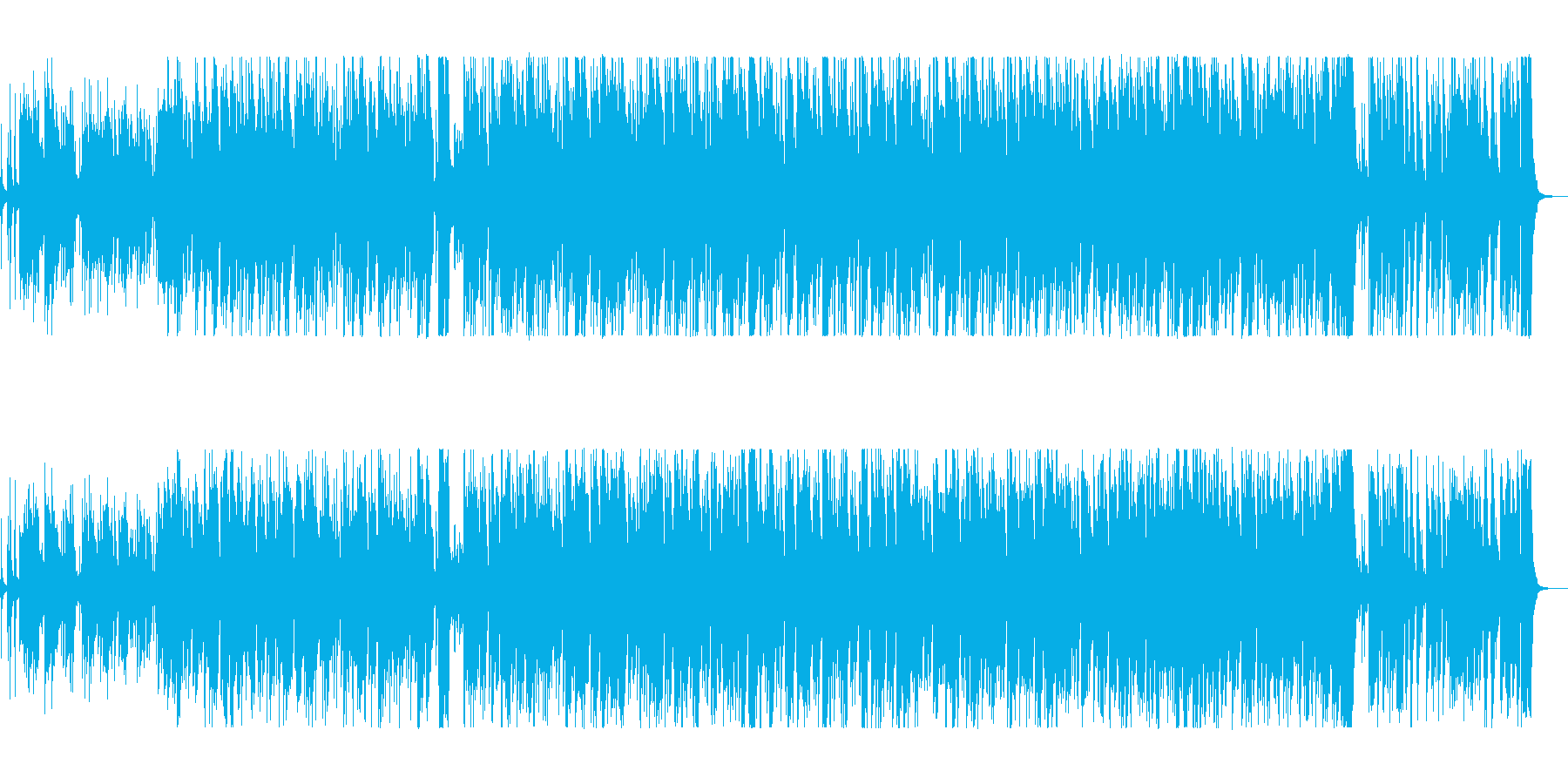 スティールパンの音が心地いいボサノヴァの再生済みの波形