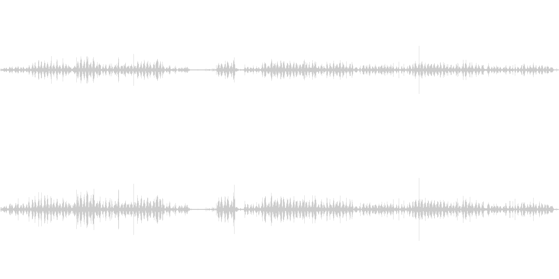 しゃかしゃか。歯磨き、歯を磨く音ですの未再生の波形