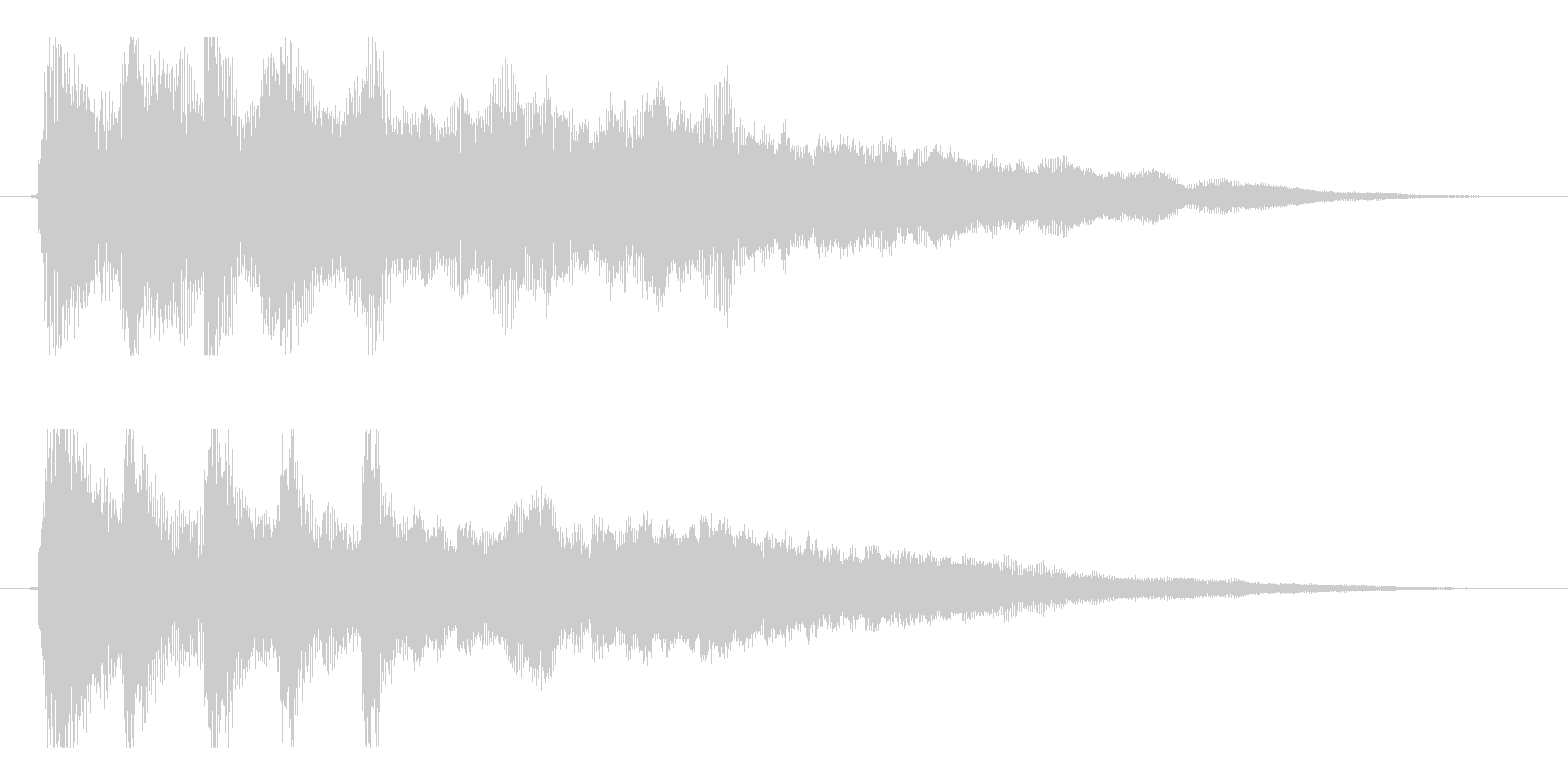 【響きのために1】の未再生の波形