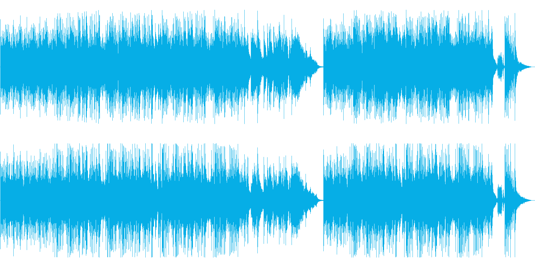ヒーリング系オリエンタル音楽の再生済みの波形