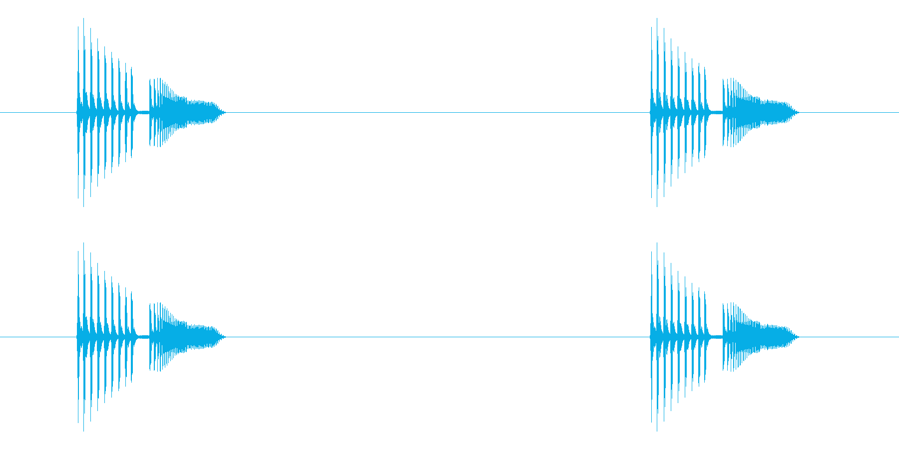 「ピヨピヨ (電子音)」の再生済みの波形