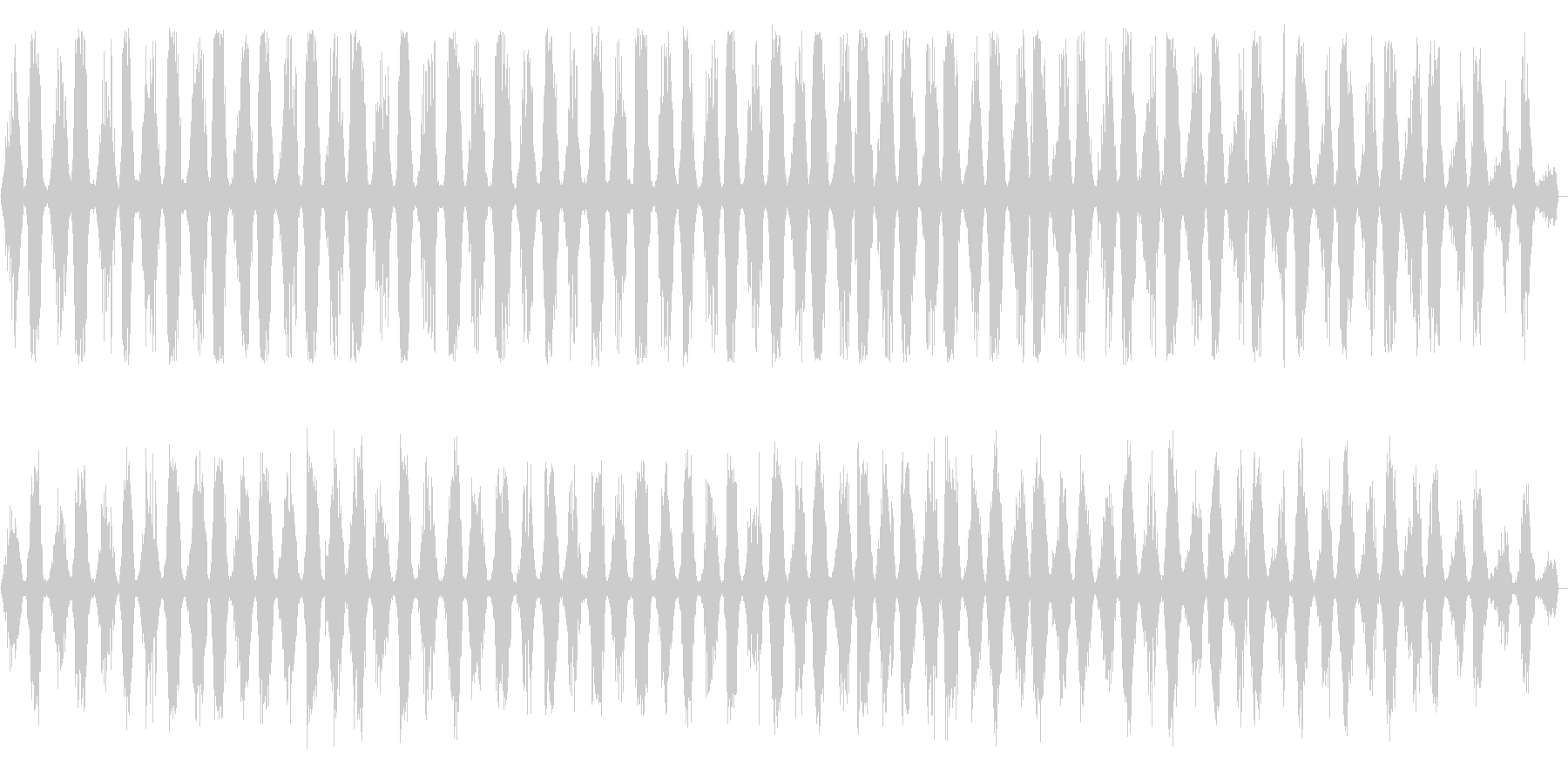 のこぎりの音(長め)の未再生の波形