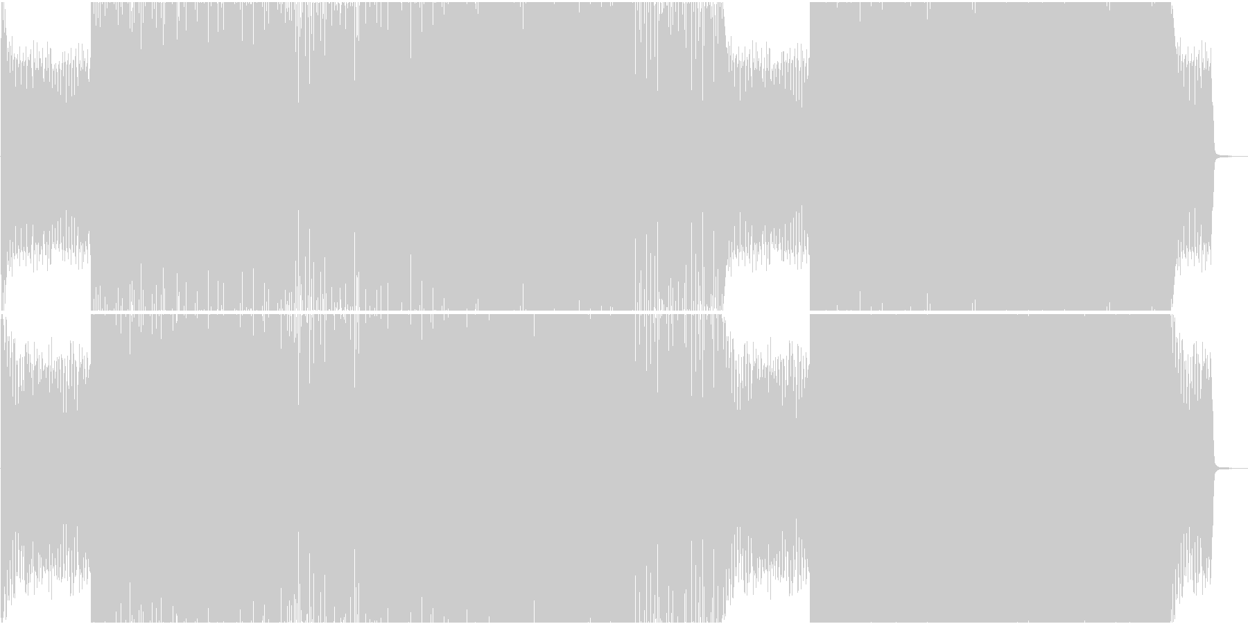 EDM系BGMの未再生の波形
