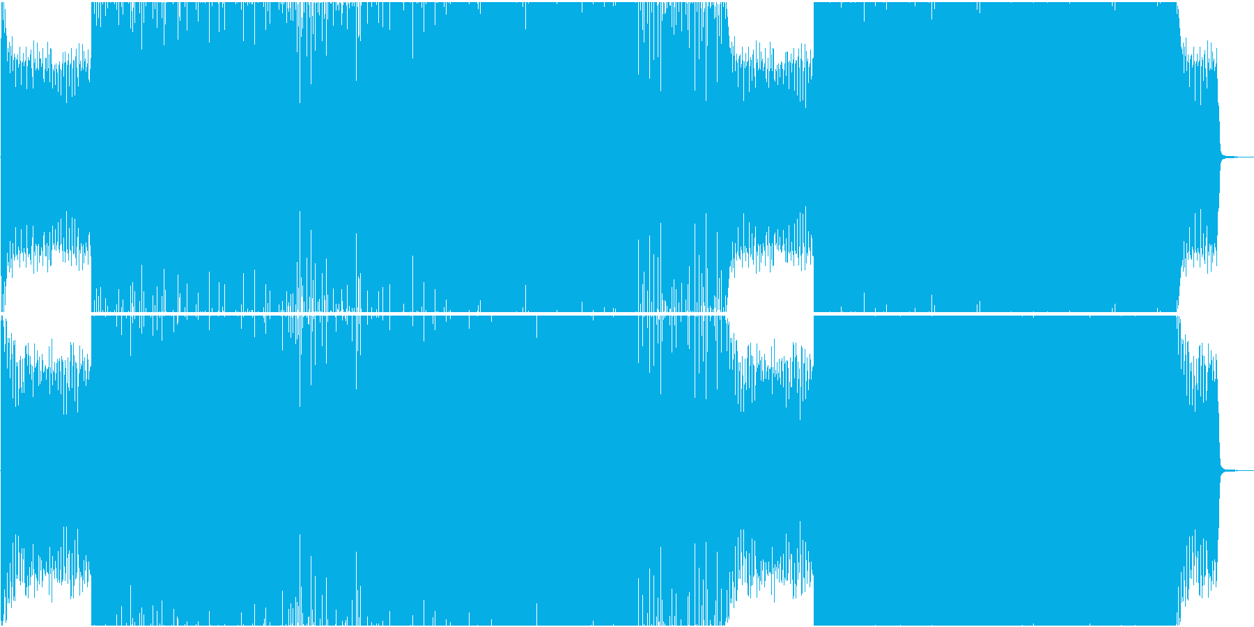 EDM系BGMの再生済みの波形