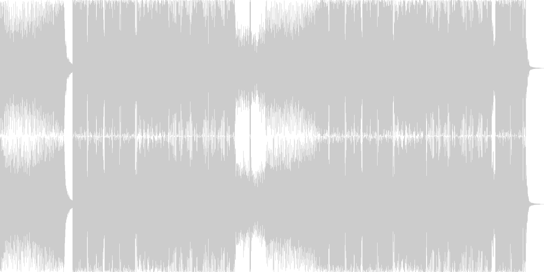 盛り上がるEDMの未再生の波形