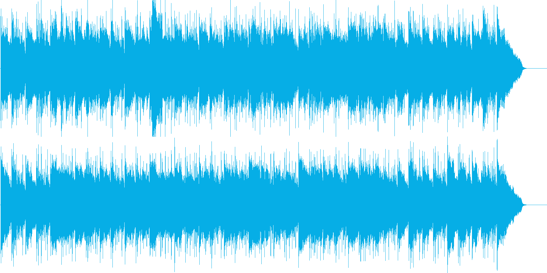 優しく穏やかなまどろみを感じるBGMの再生済みの波形