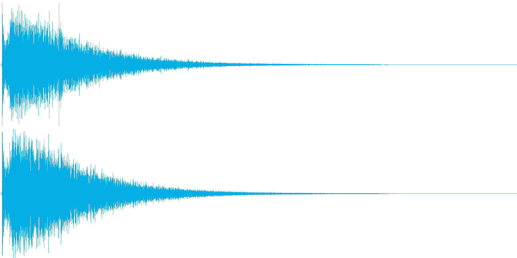 空間的な効果音です。の再生済みの波形
