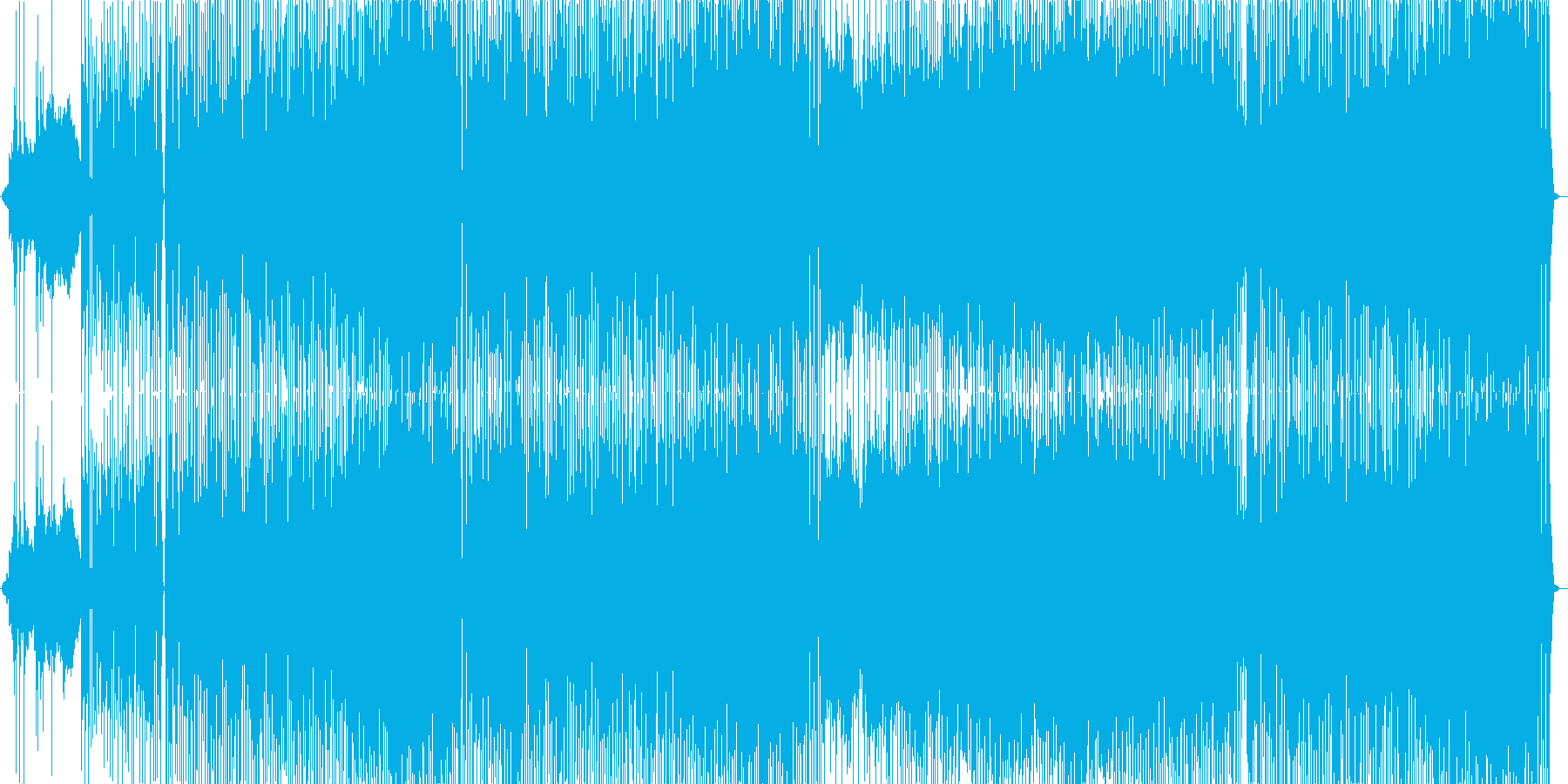 超グルービーでジャジーなファンク曲の再生済みの波形