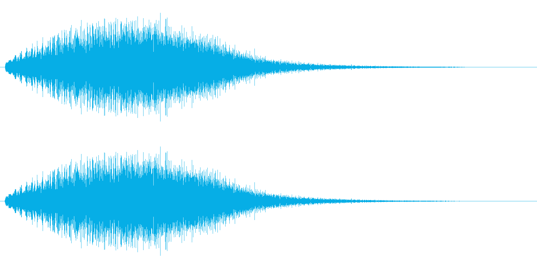 キラキラ系(上品な音)の再生済みの波形