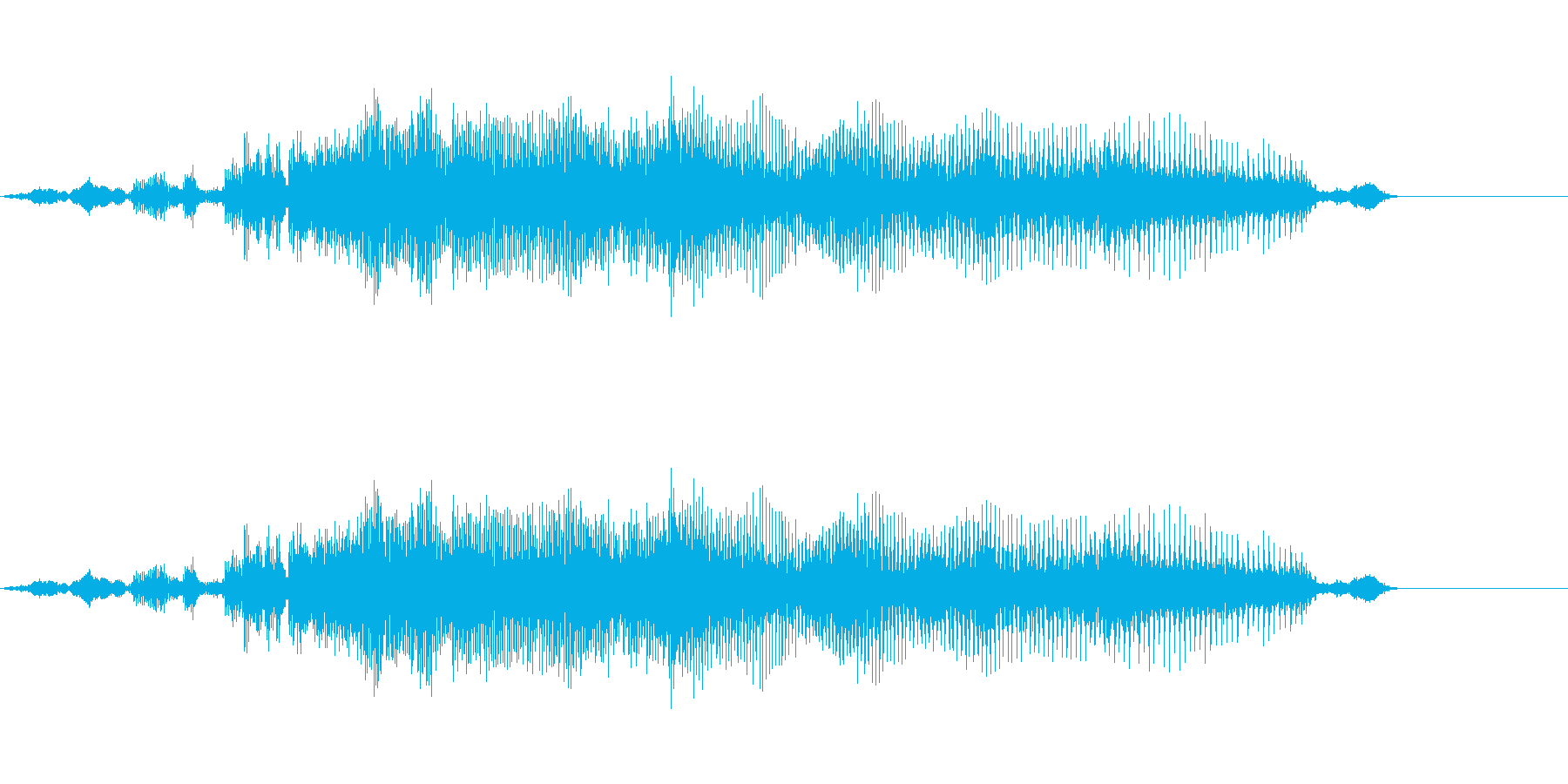 シカの鳴き声です。の再生済みの波形