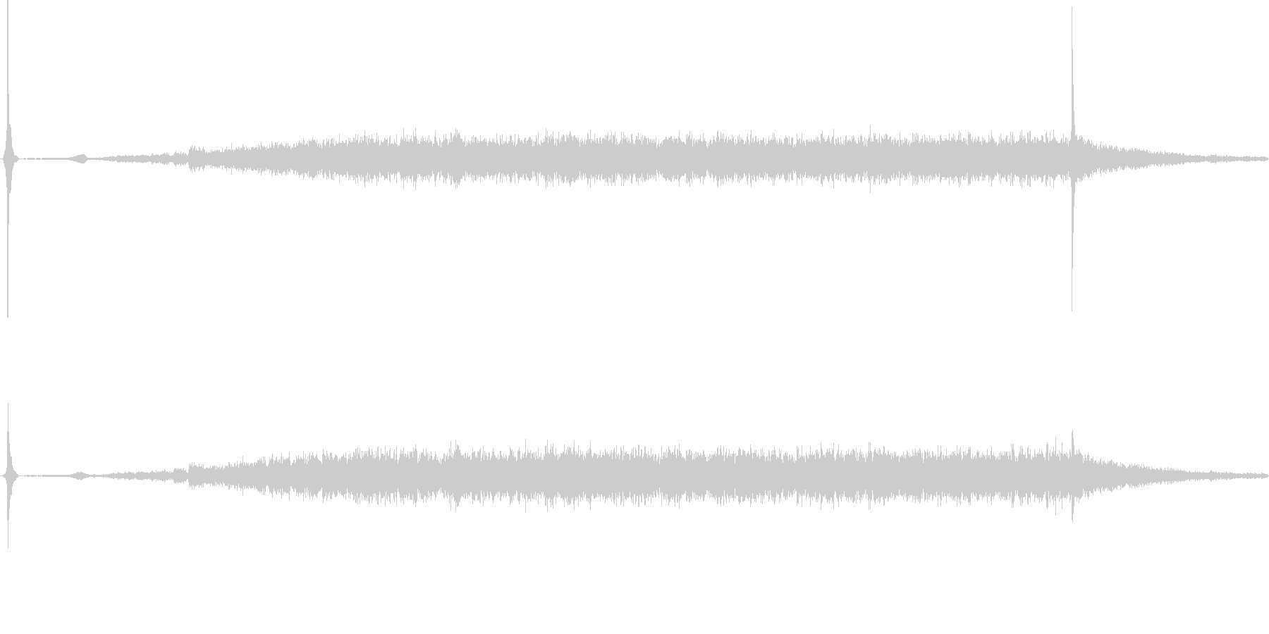 換気扇の音の未再生の波形