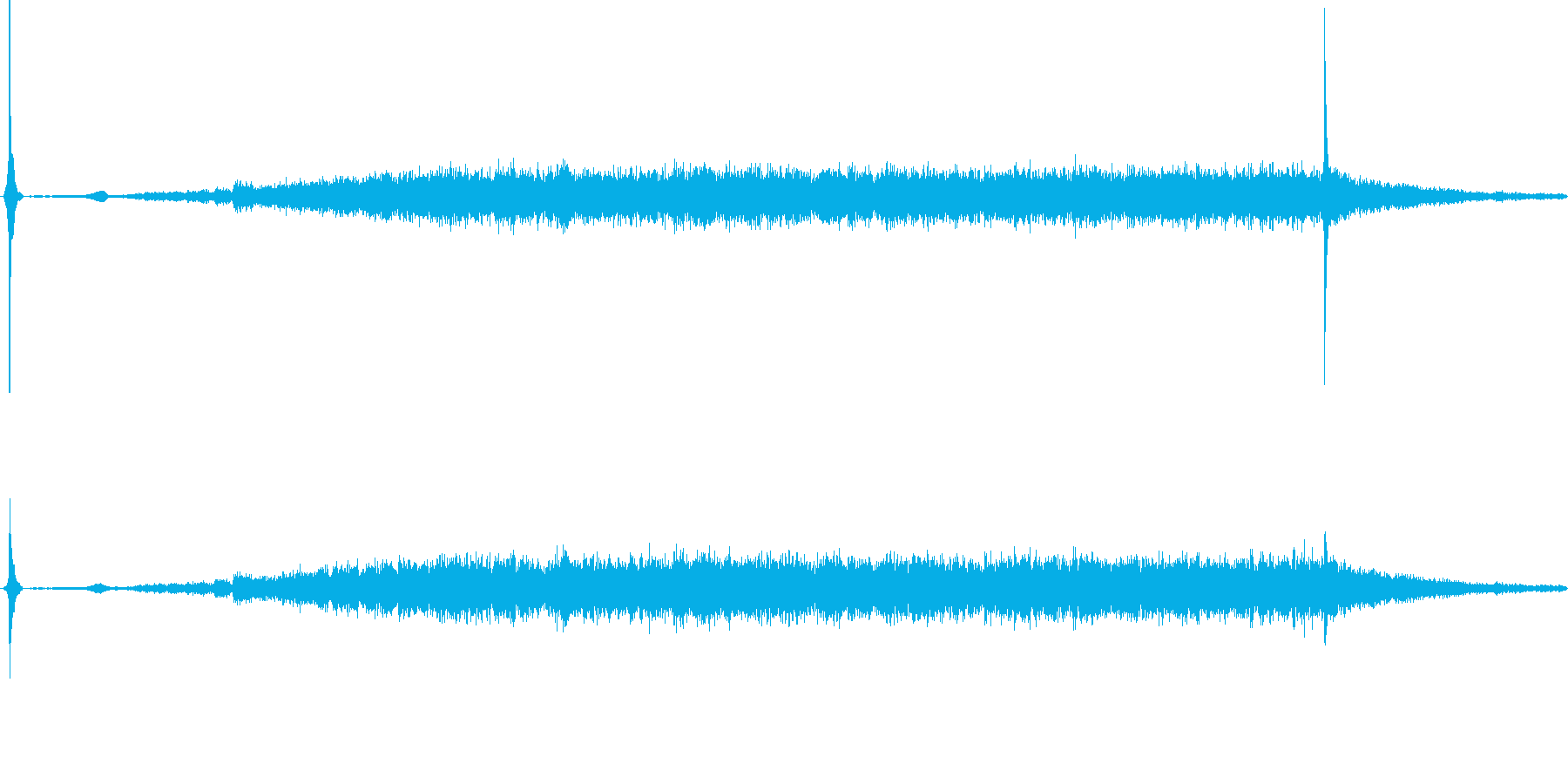 換気扇の音の再生済みの波形