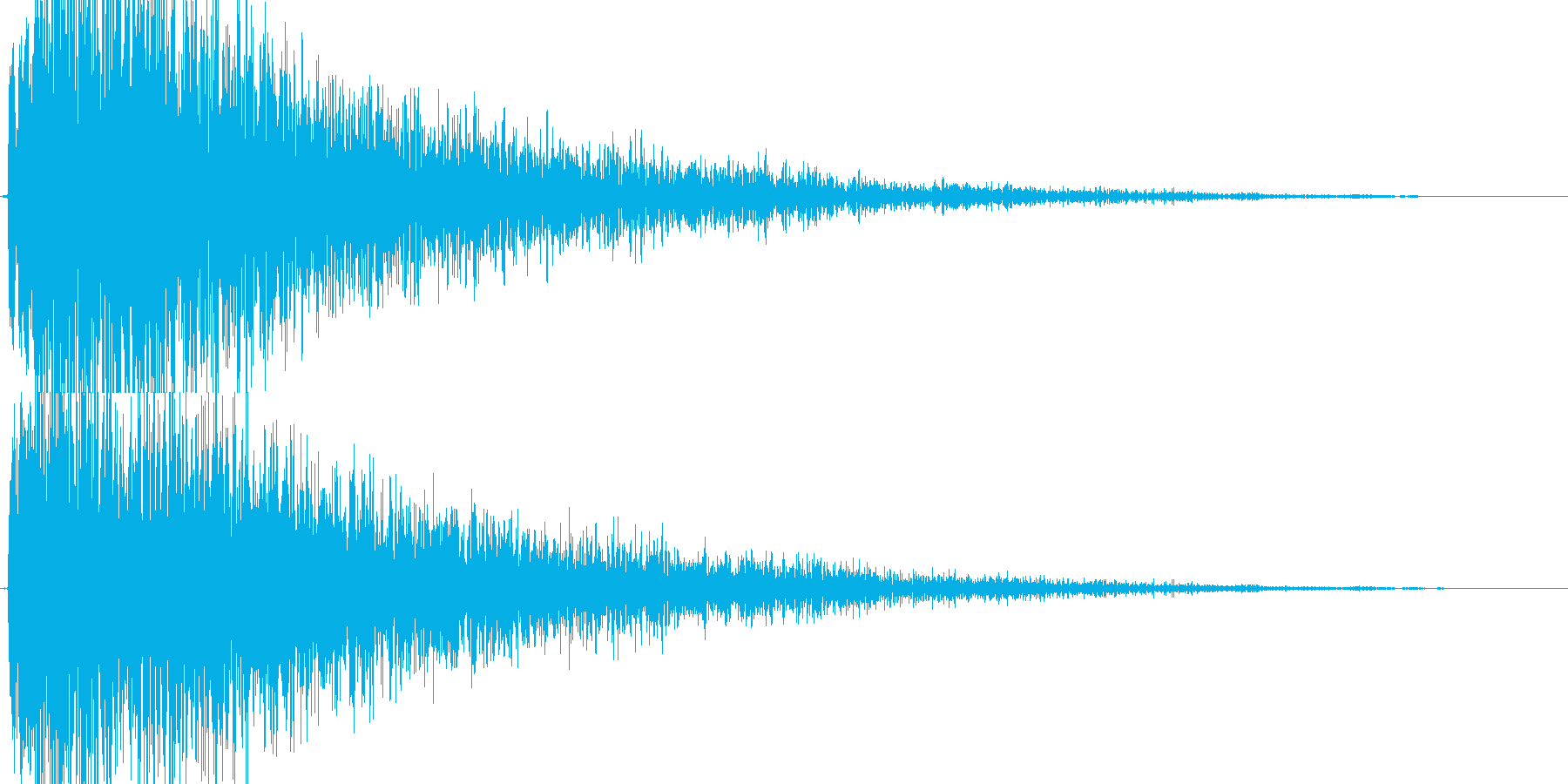【爆音1】どかーん!という爆発音です。の再生済みの波形