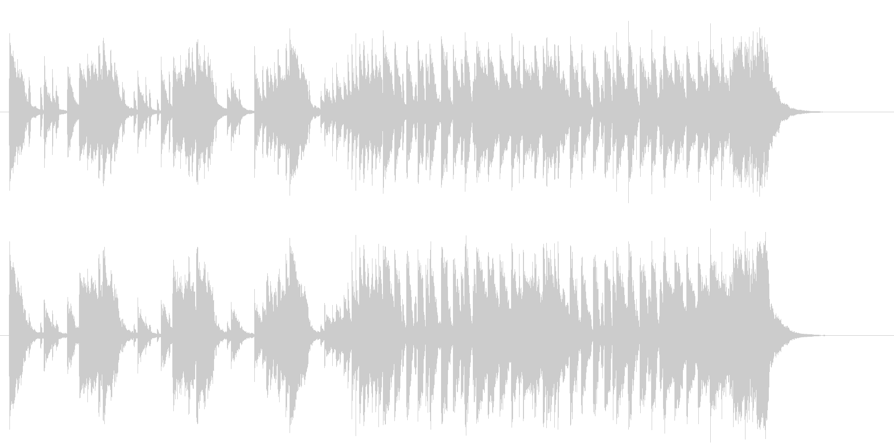 明るく元気のでる音楽の未再生の波形