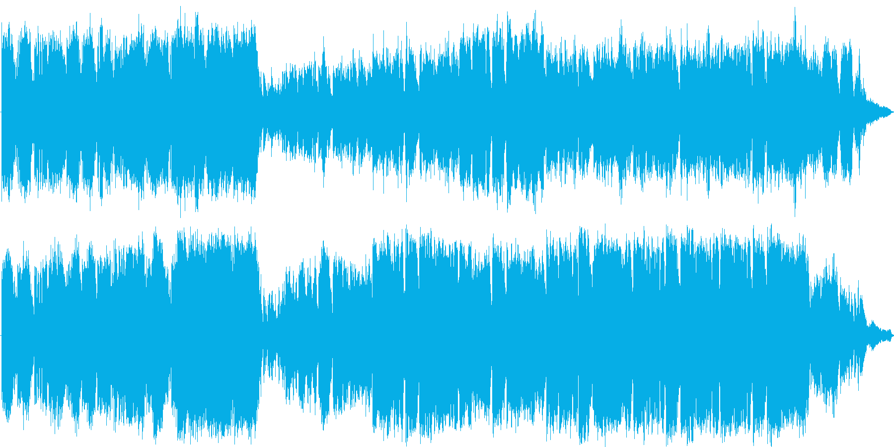 壮大な映画の一シーンのような音楽の再生済みの波形