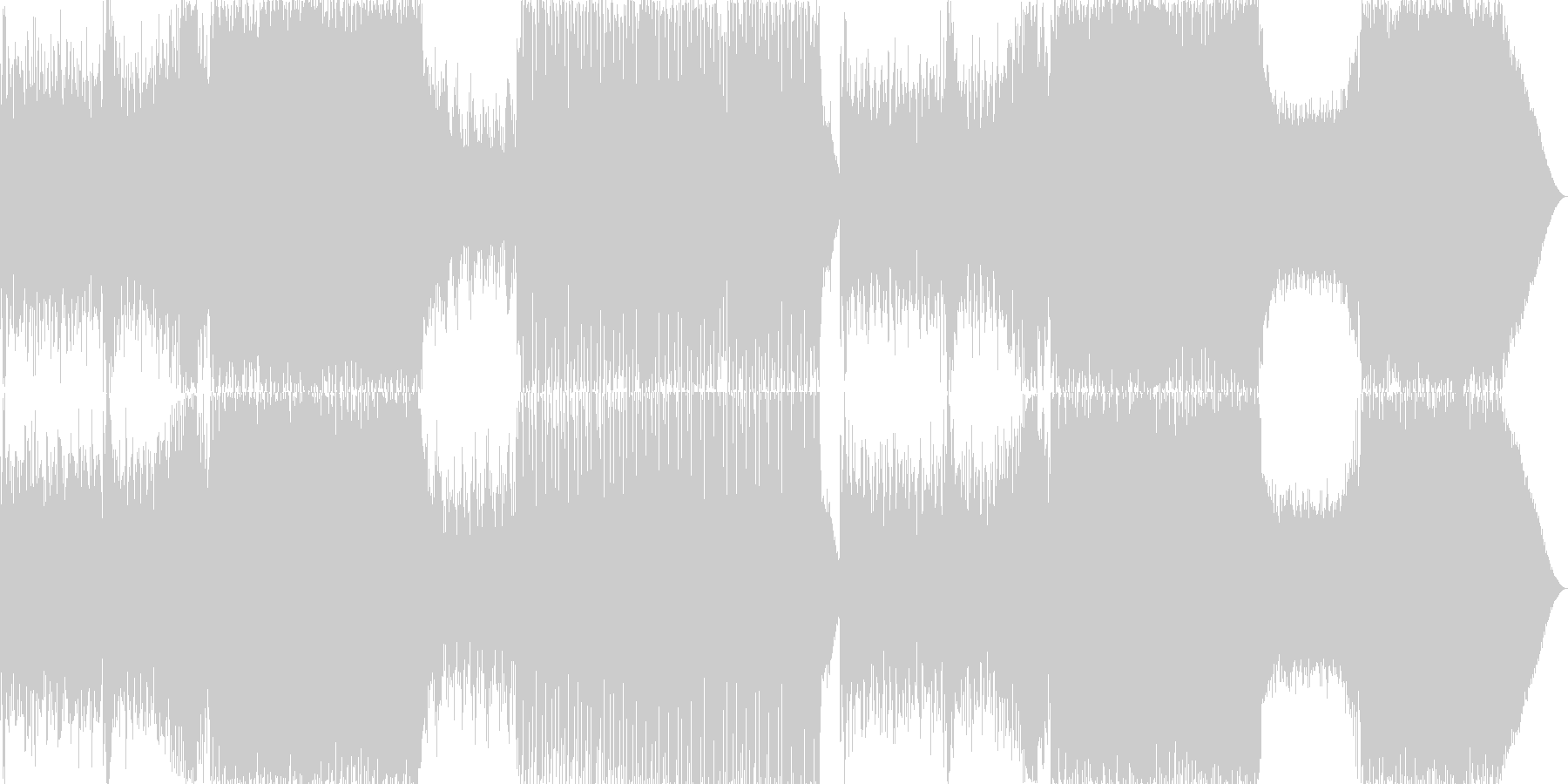 ピアノが印象的な切ないEDMの未再生の波形