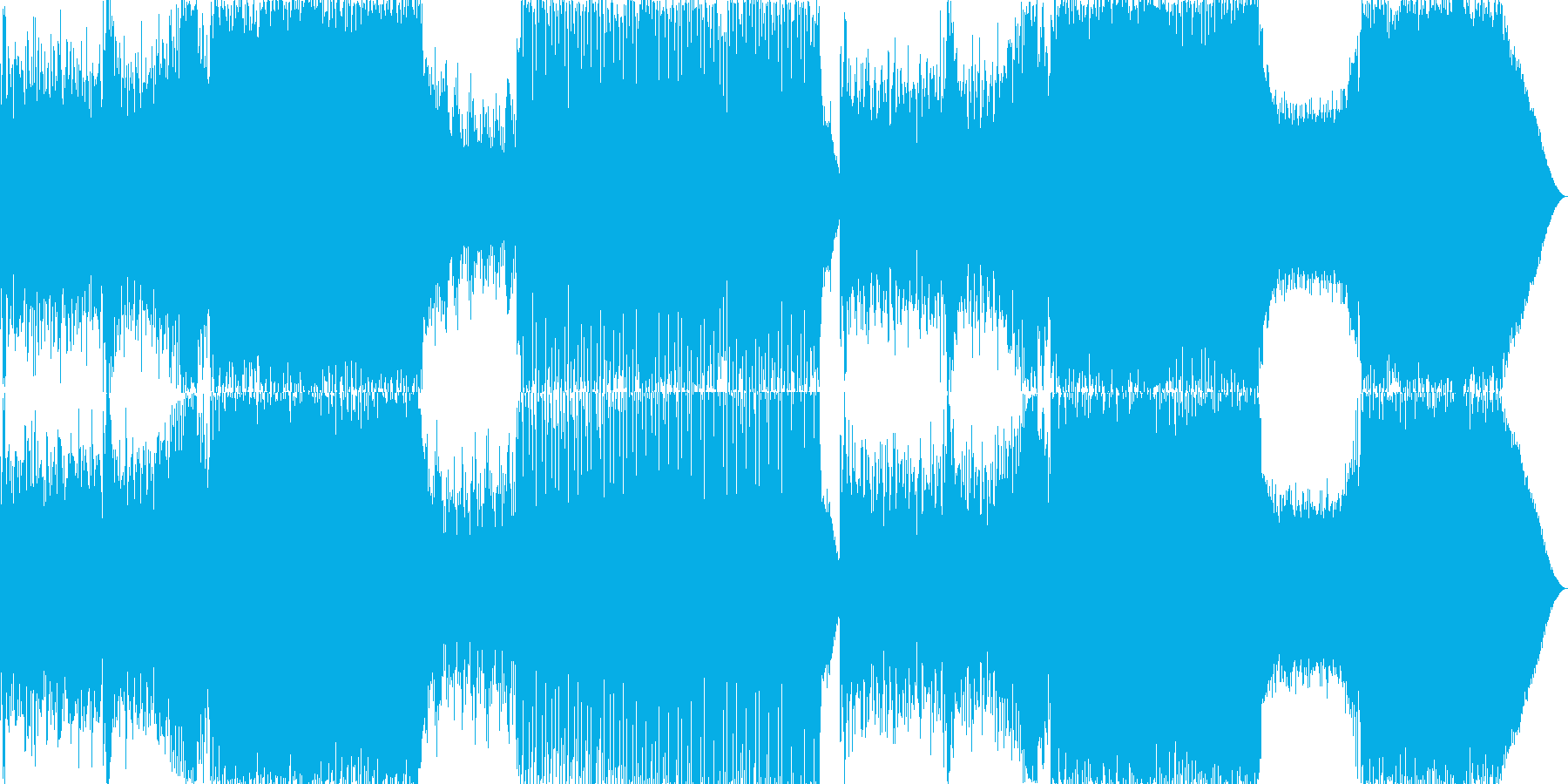 ピアノが印象的な切ないEDMの再生済みの波形