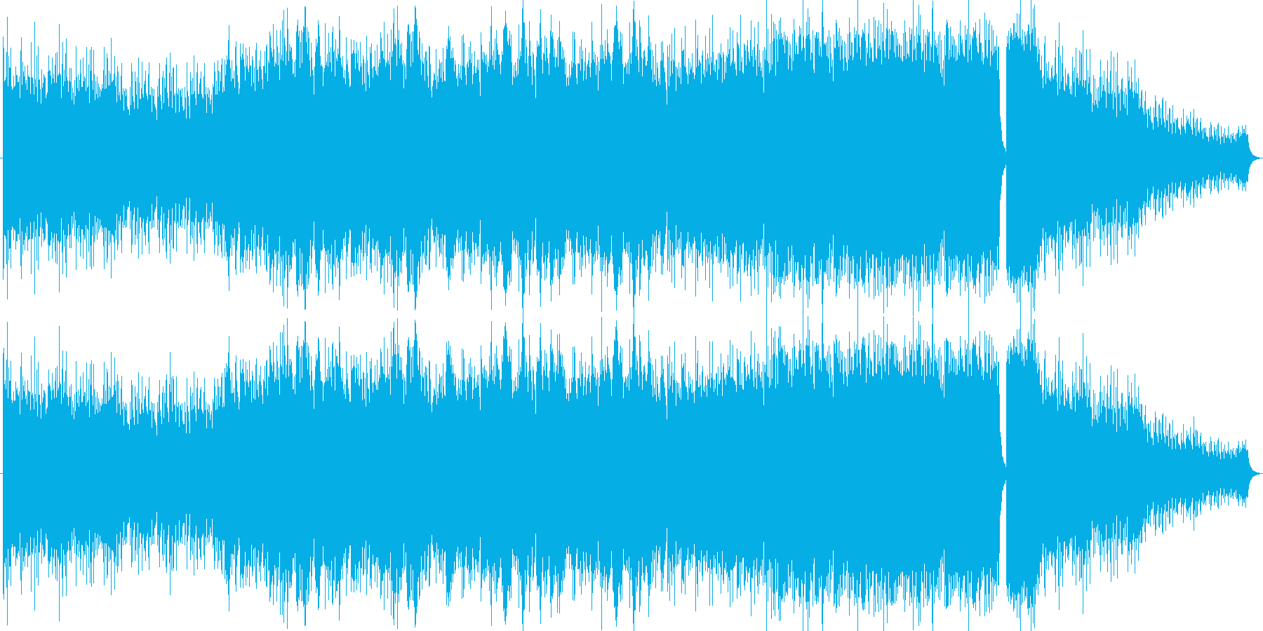戦闘曲ですの再生済みの波形