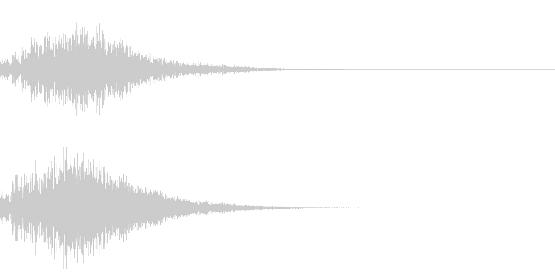 シンプルな決定音 ボタン音 正解音 17の未再生の波形