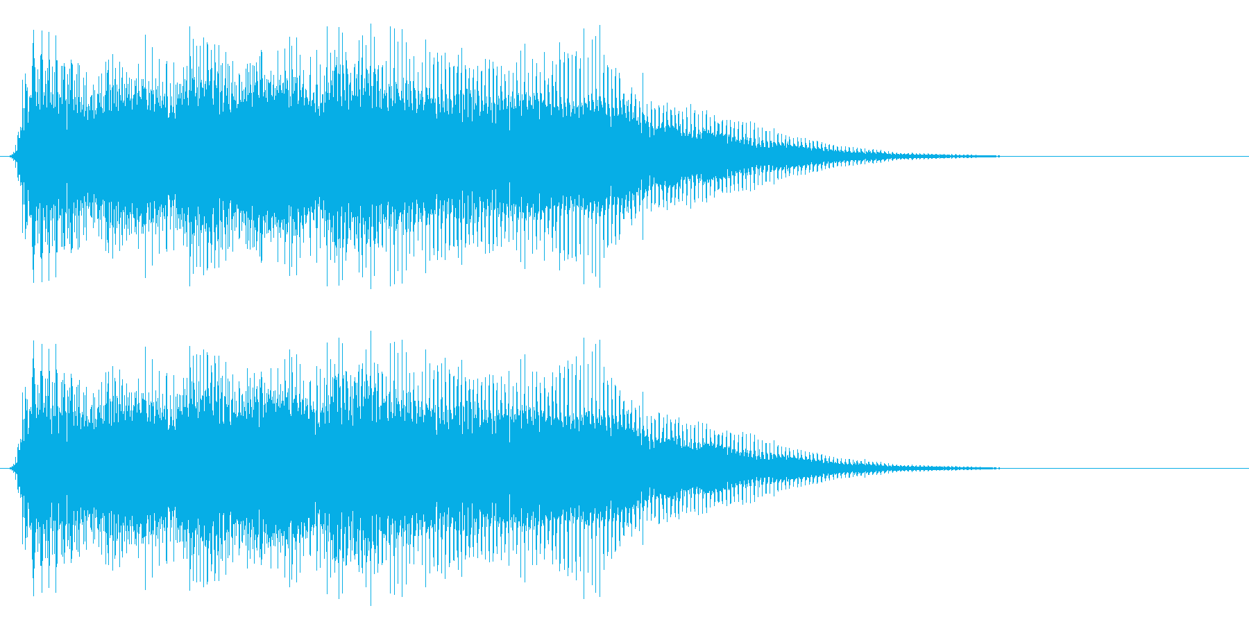 ファミコン風のレトロな音です の再生済みの波形