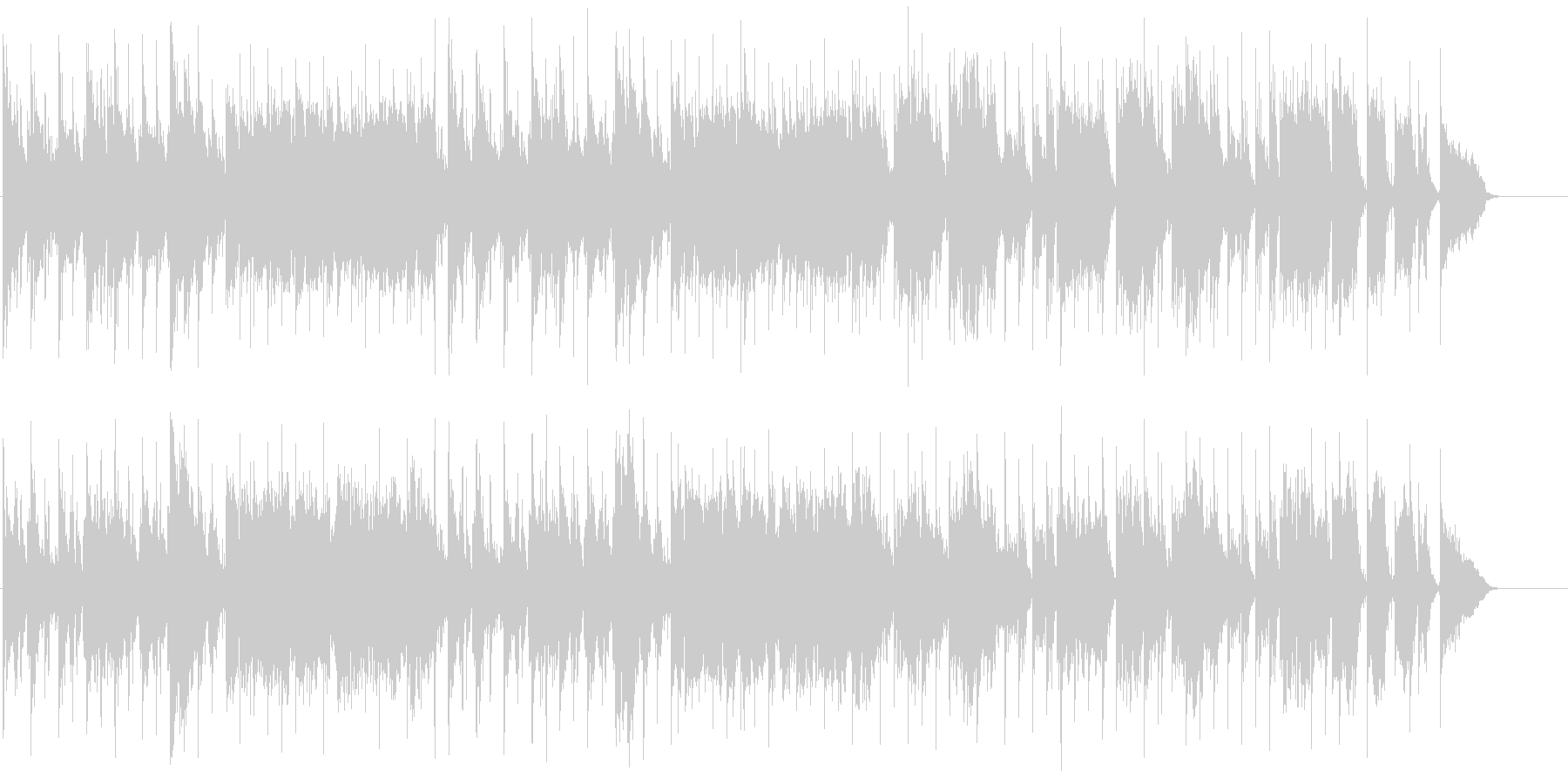 シンプルで爽やかな春のぬくもりを感じる曲の未再生の波形