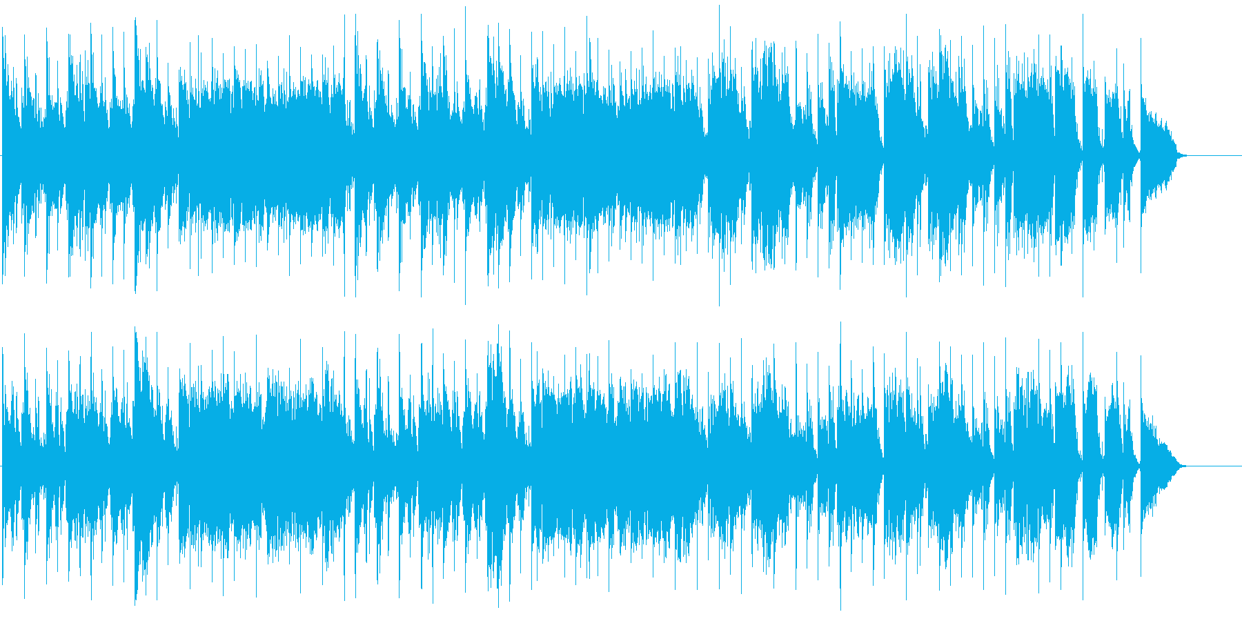 シンプルで爽やかな春のぬくもりを感じる曲の再生済みの波形