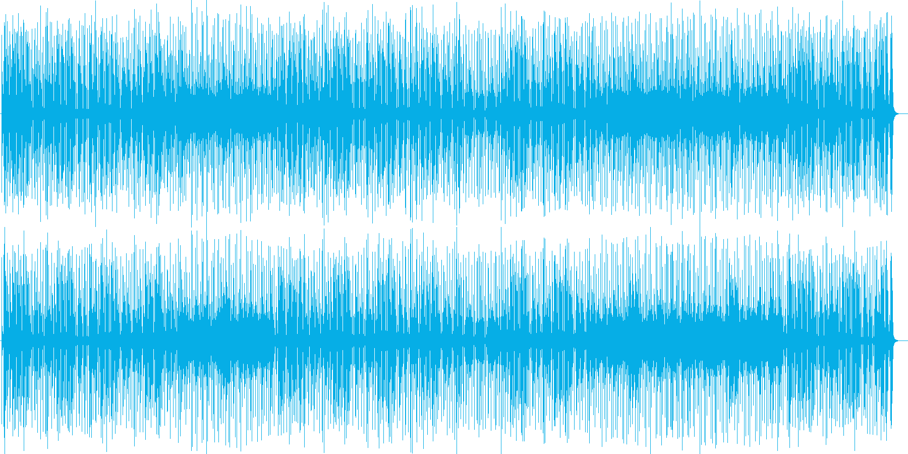 エンターテイメント感満溢れるポップな曲の再生済みの波形