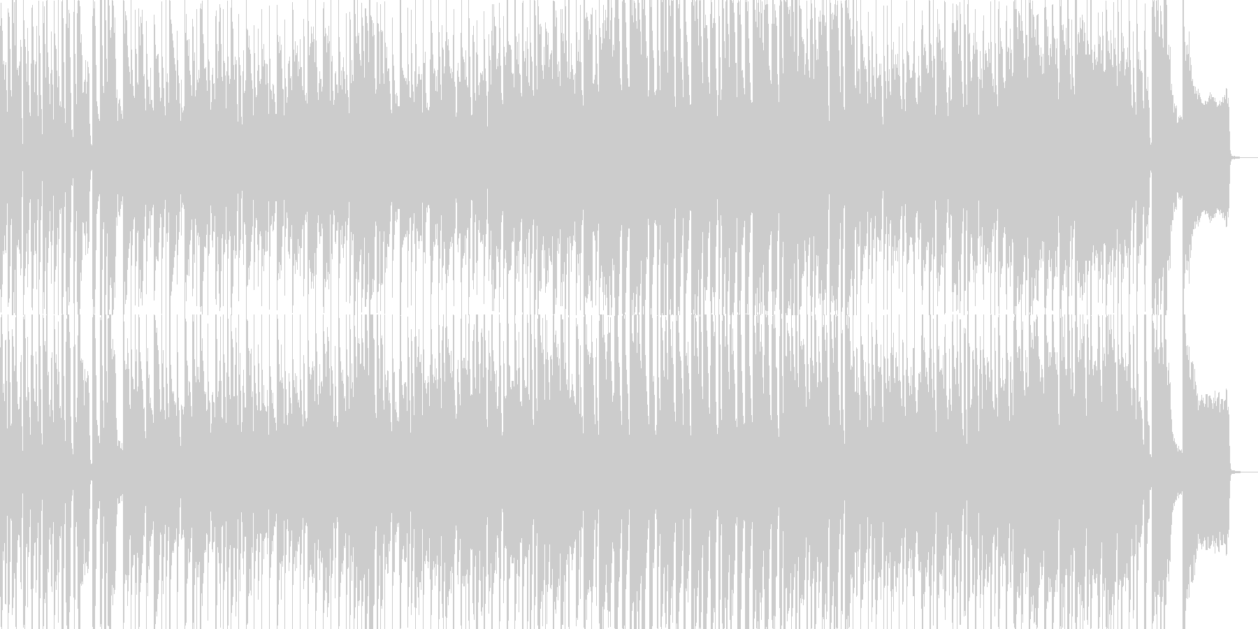 子供の日常をイメージさせるポップな曲の未再生の波形