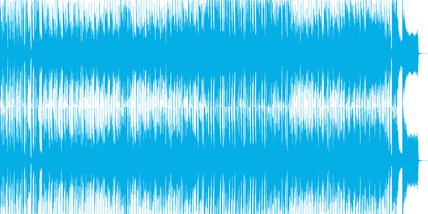 子供の日常をイメージさせるポップな曲の再生済みの波形