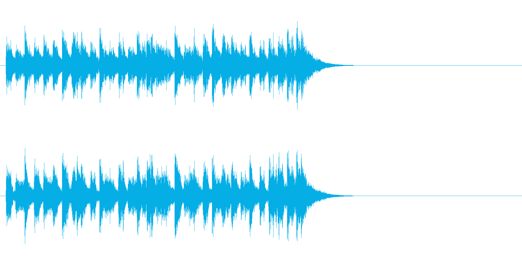 ジングル(ファンキーな感じ)の再生済みの波形