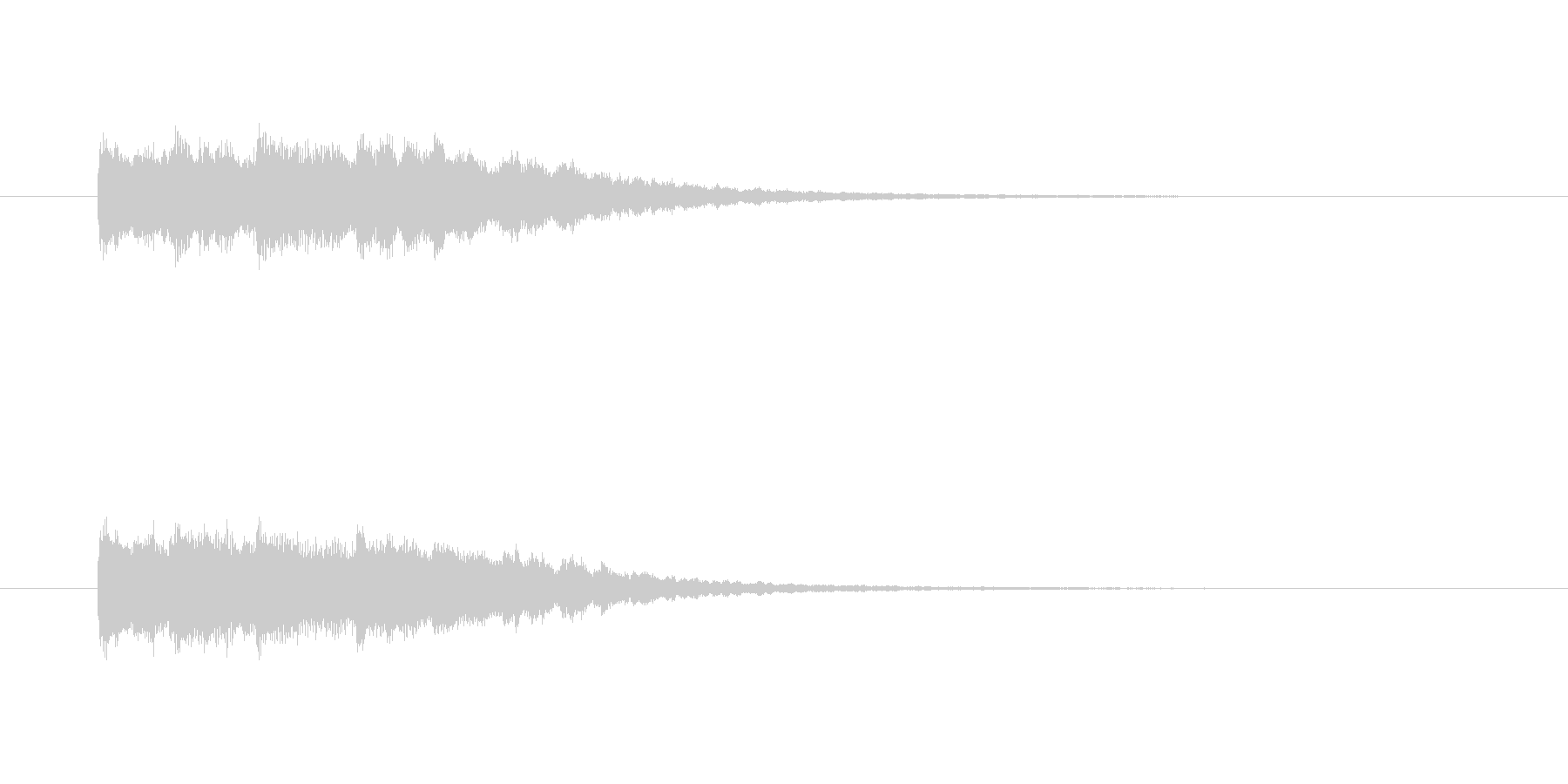 フォンファン(透明感のある音、起動音)の未再生の波形