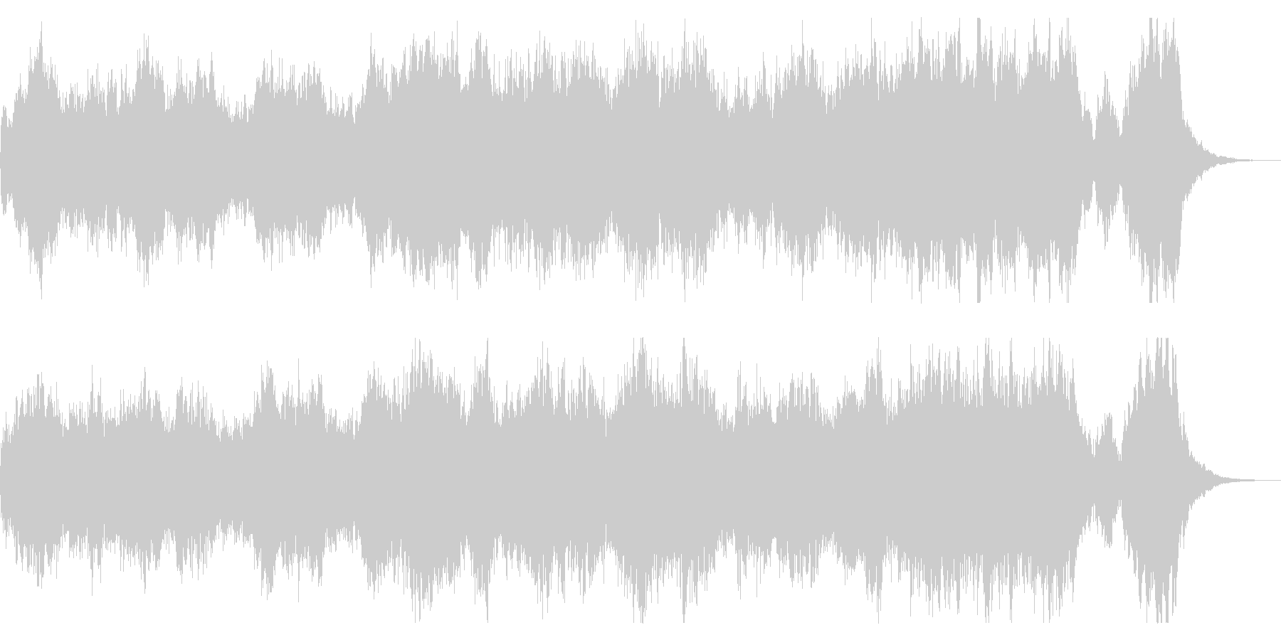 ファンタジーな短めなオーケストラBGM の未再生の波形