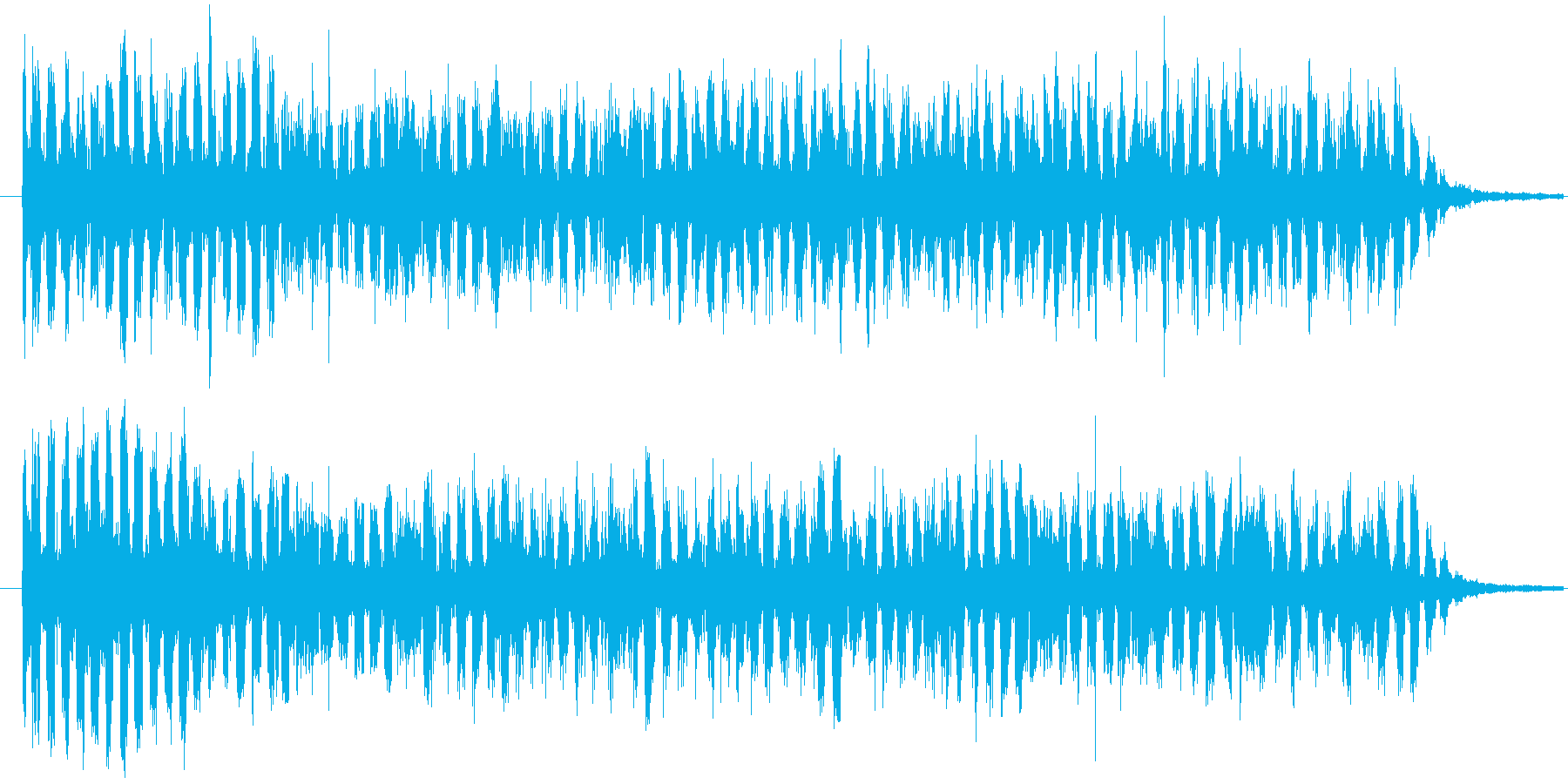 「キュイーン」とエネルギーを溜める音の再生済みの波形