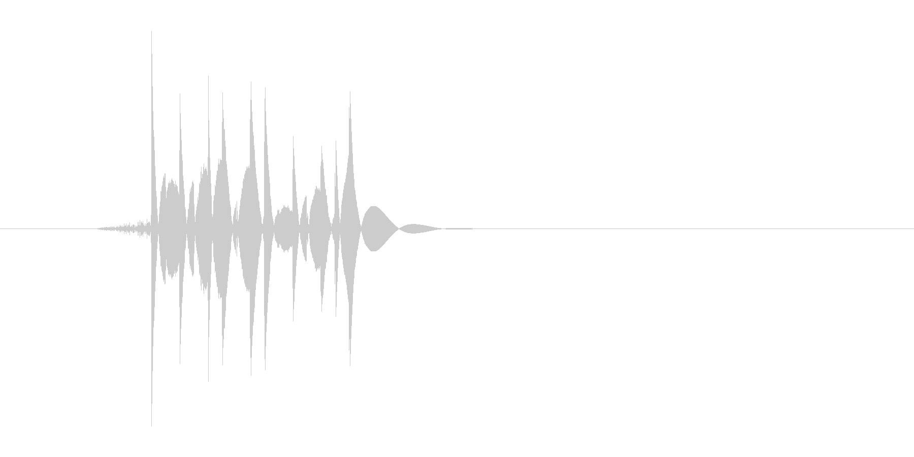 ゲーム(ファミコン風)爆発音_025の未再生の波形