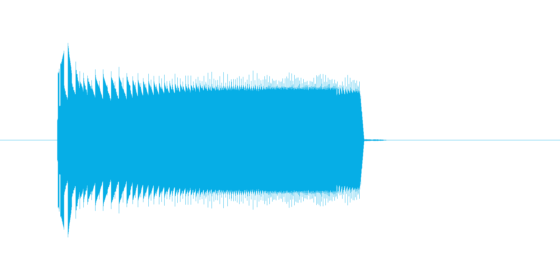 レトロゲームの雰囲気の決定音。ピロッ。の再生済みの波形
