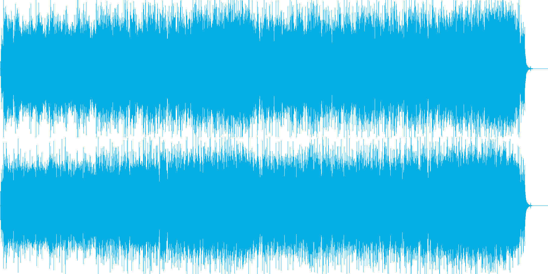 ラブロマンスのオープニング風切ない曲の再生済みの波形