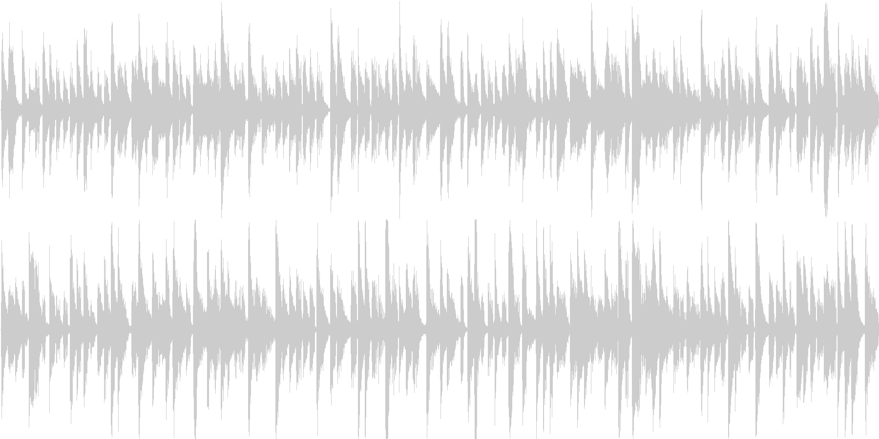 電子的な音で繰り返される楽曲です。の未再生の波形