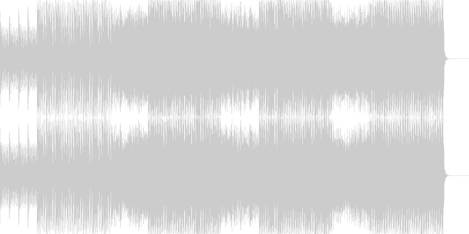 疾走感のあるエレクトリックな音楽の未再生の波形