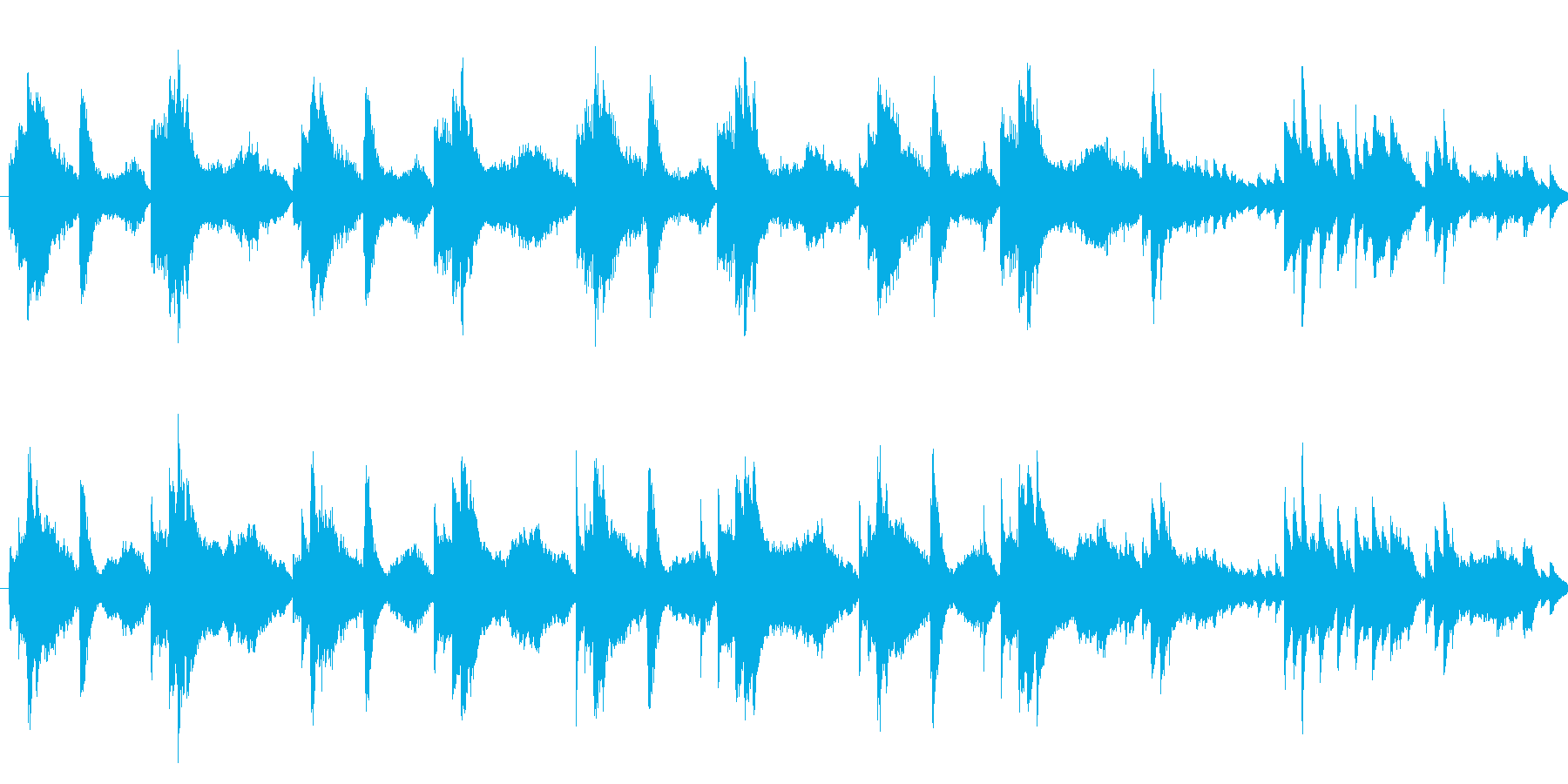 救われない曲の再生済みの波形