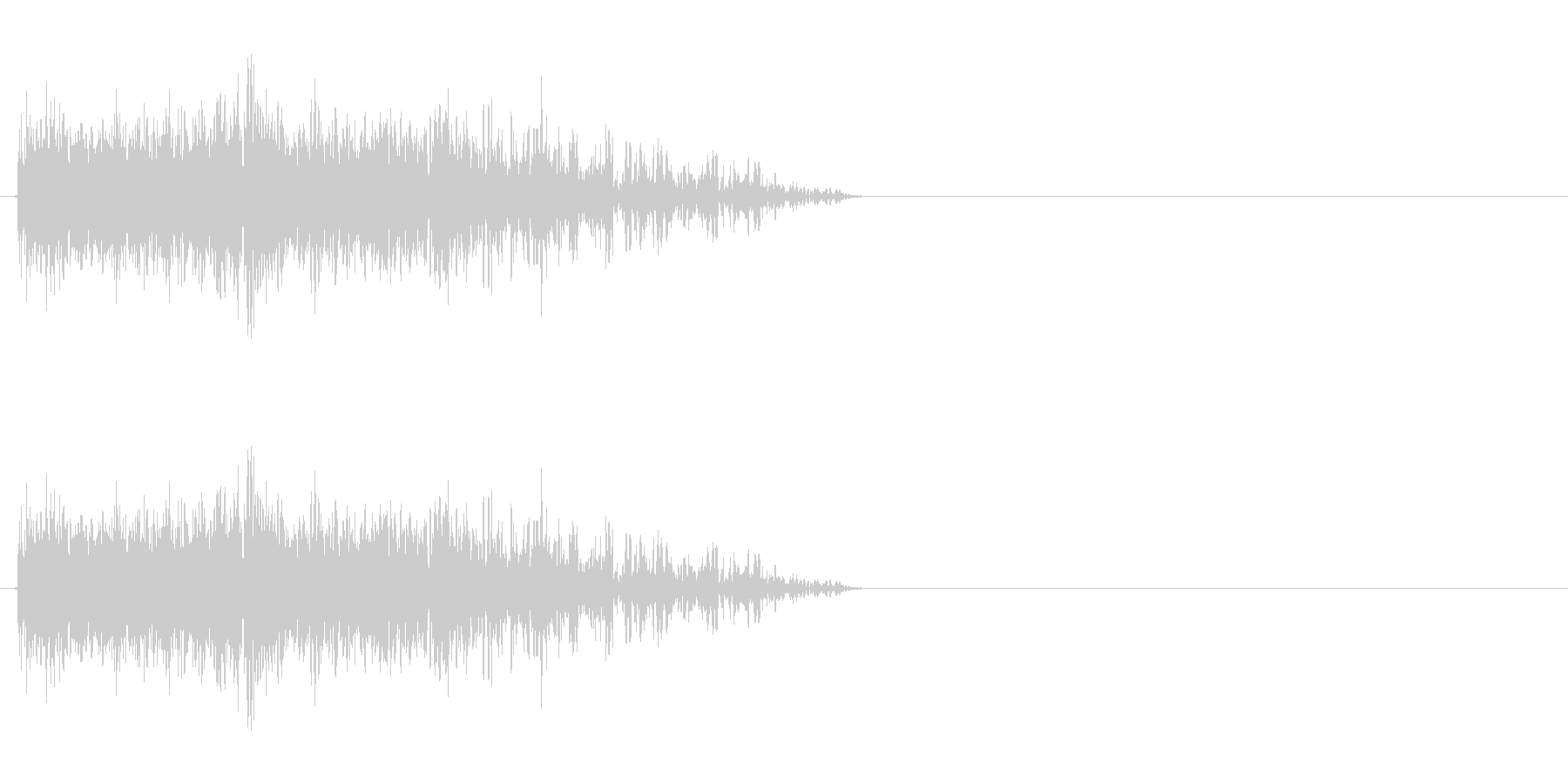火炎系の魔法や火を吐く音ですの未再生の波形