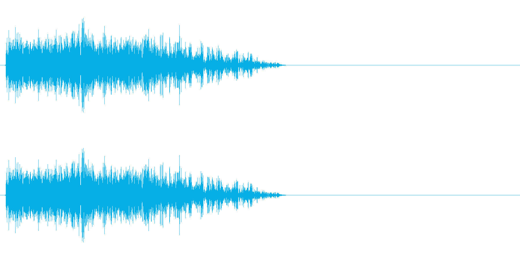 火炎系の魔法や火を吐く音ですの再生済みの波形