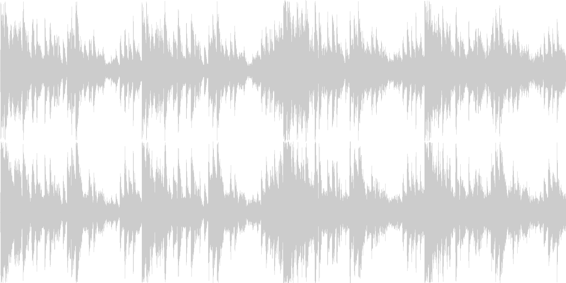 不安を感じる楽曲の未再生の波形