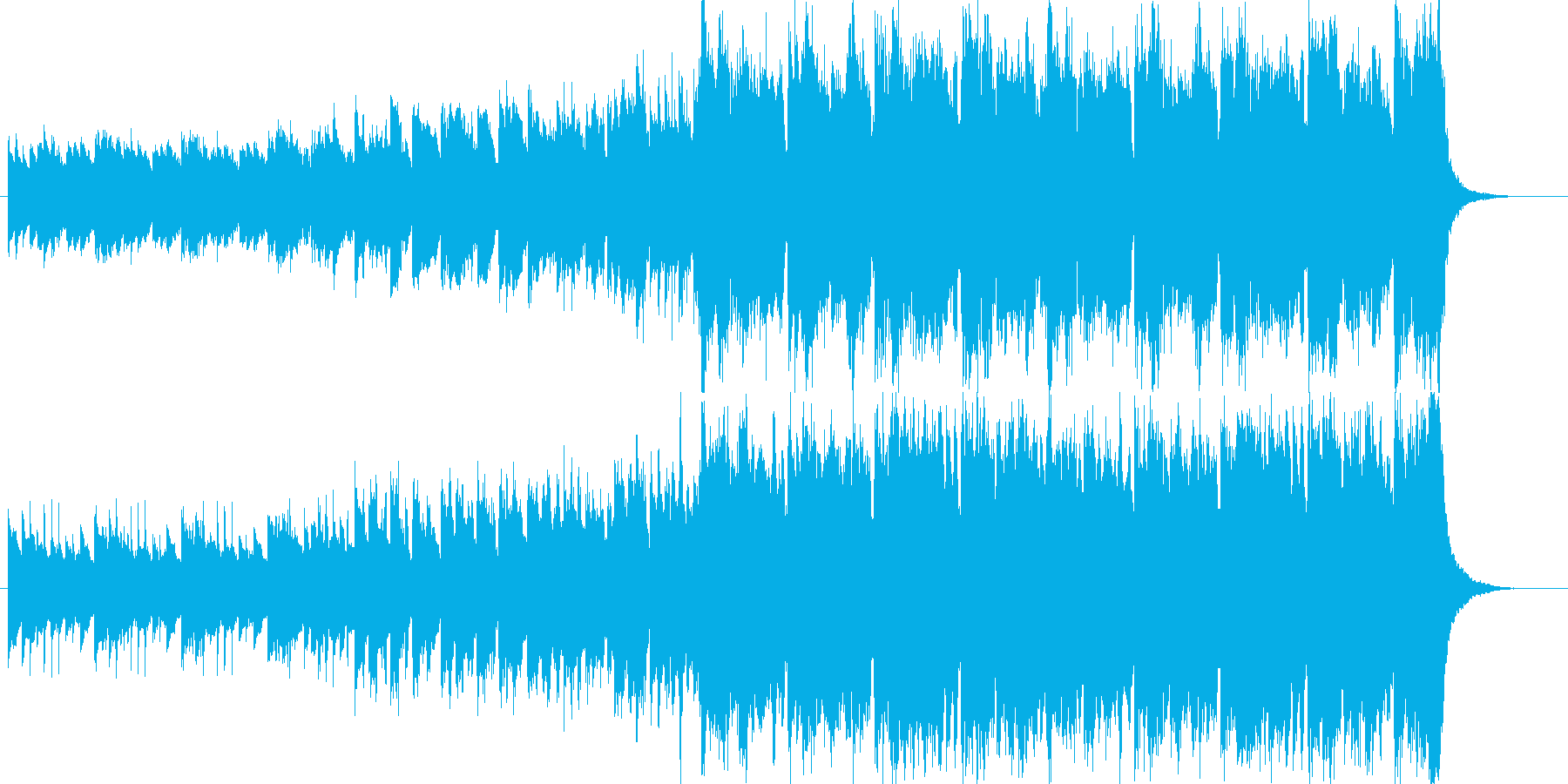わくわく感のあるの再生済みの波形