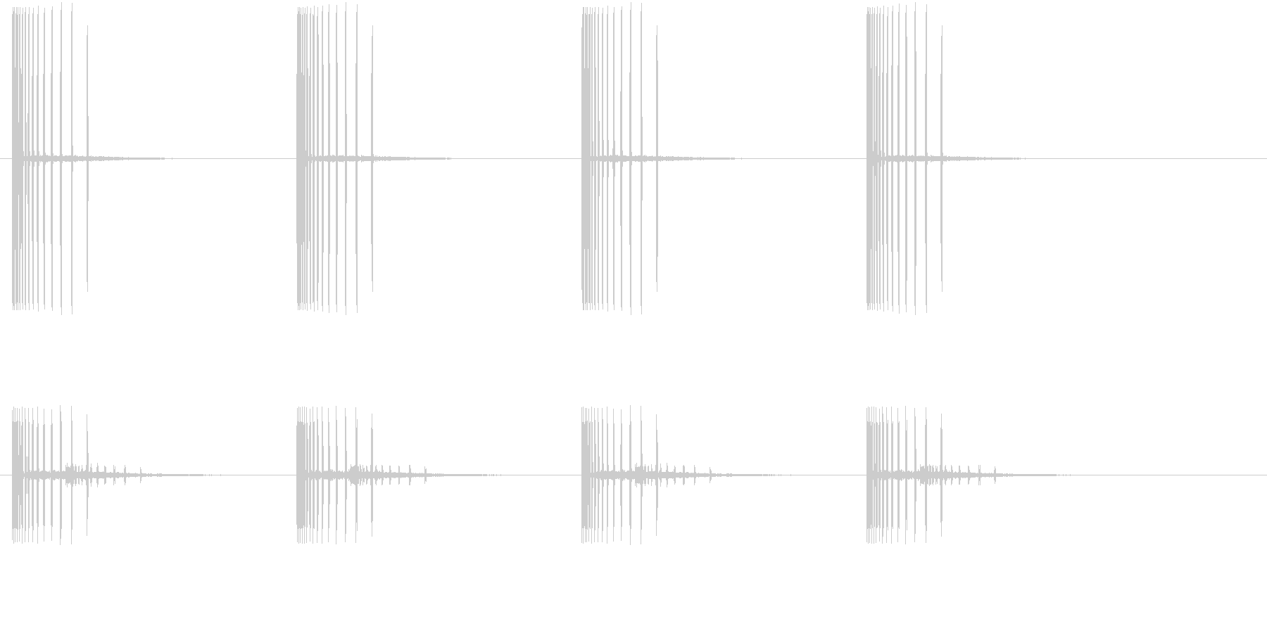 軋む音(ホラー・足音)の未再生の波形