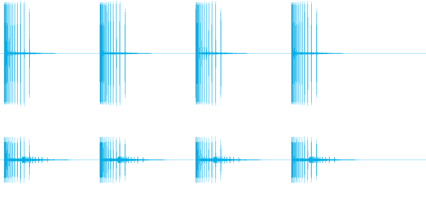 軋む音(ホラー・足音)の再生済みの波形